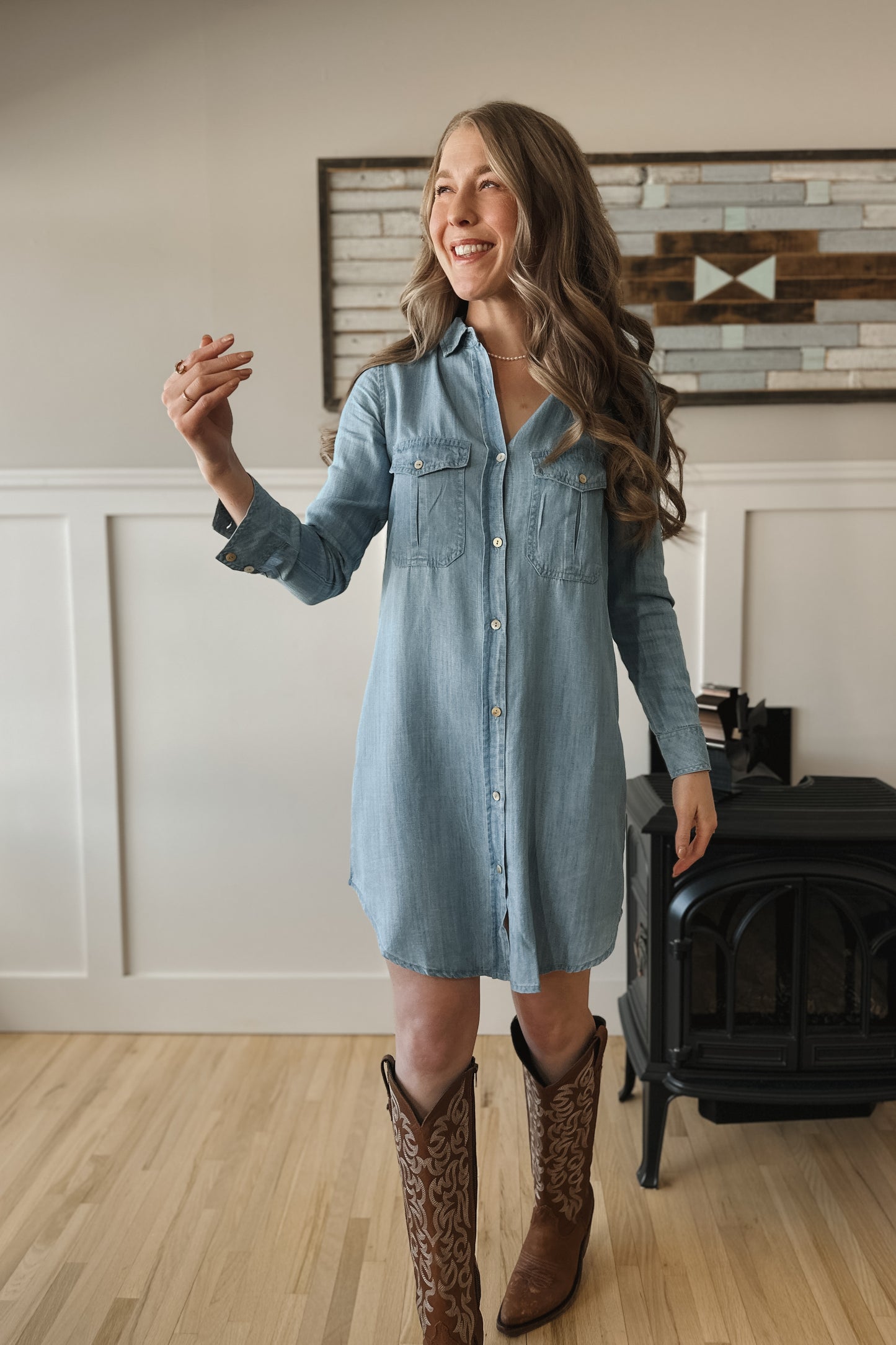 The Alanna Denim Dress