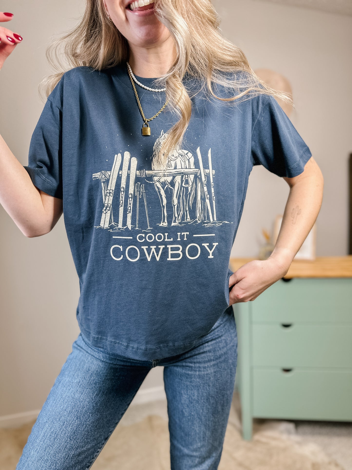 "Cool It Cowboy" T-Shirt - XL