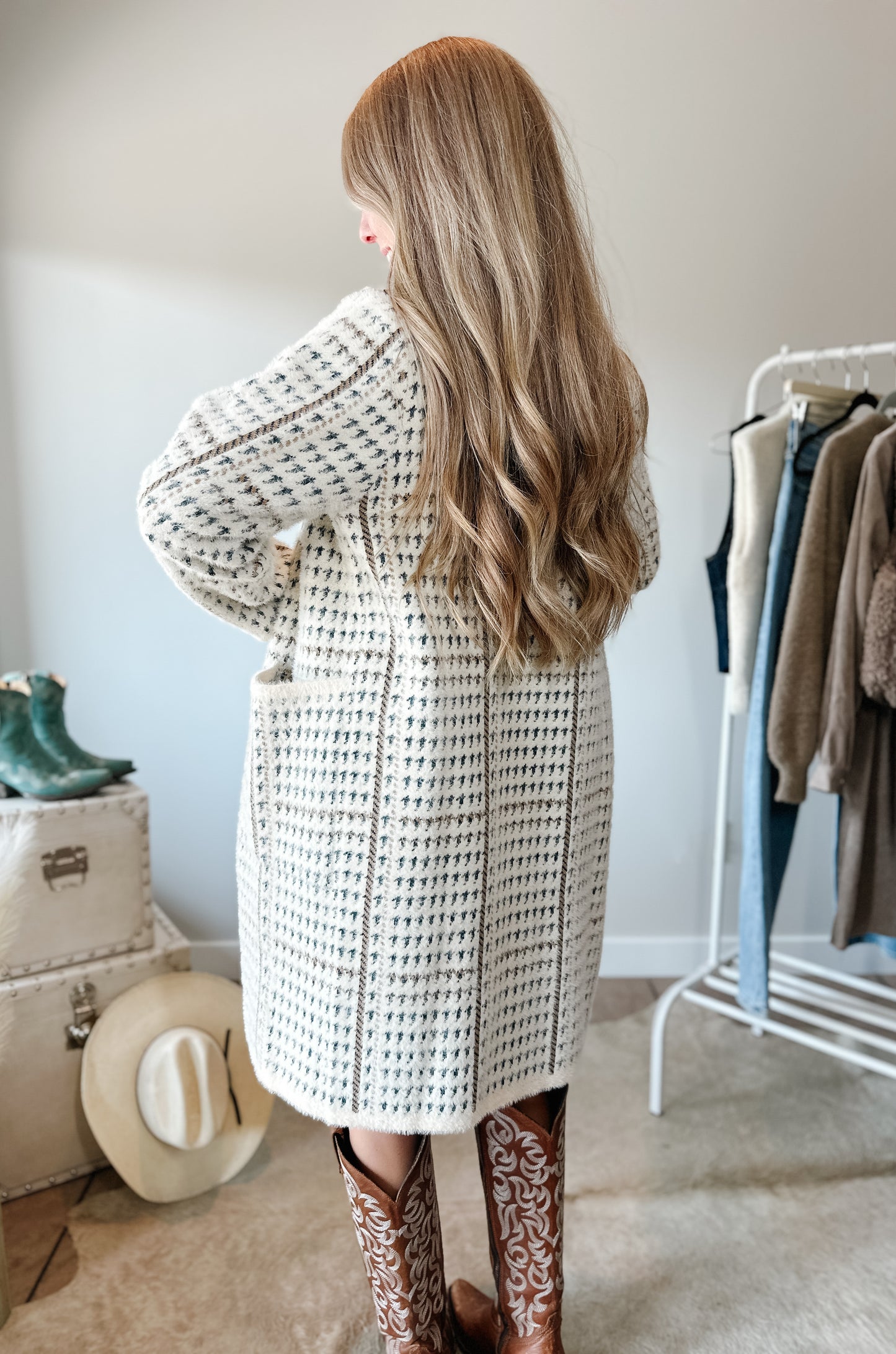 The Marceau Houndstooth Coat