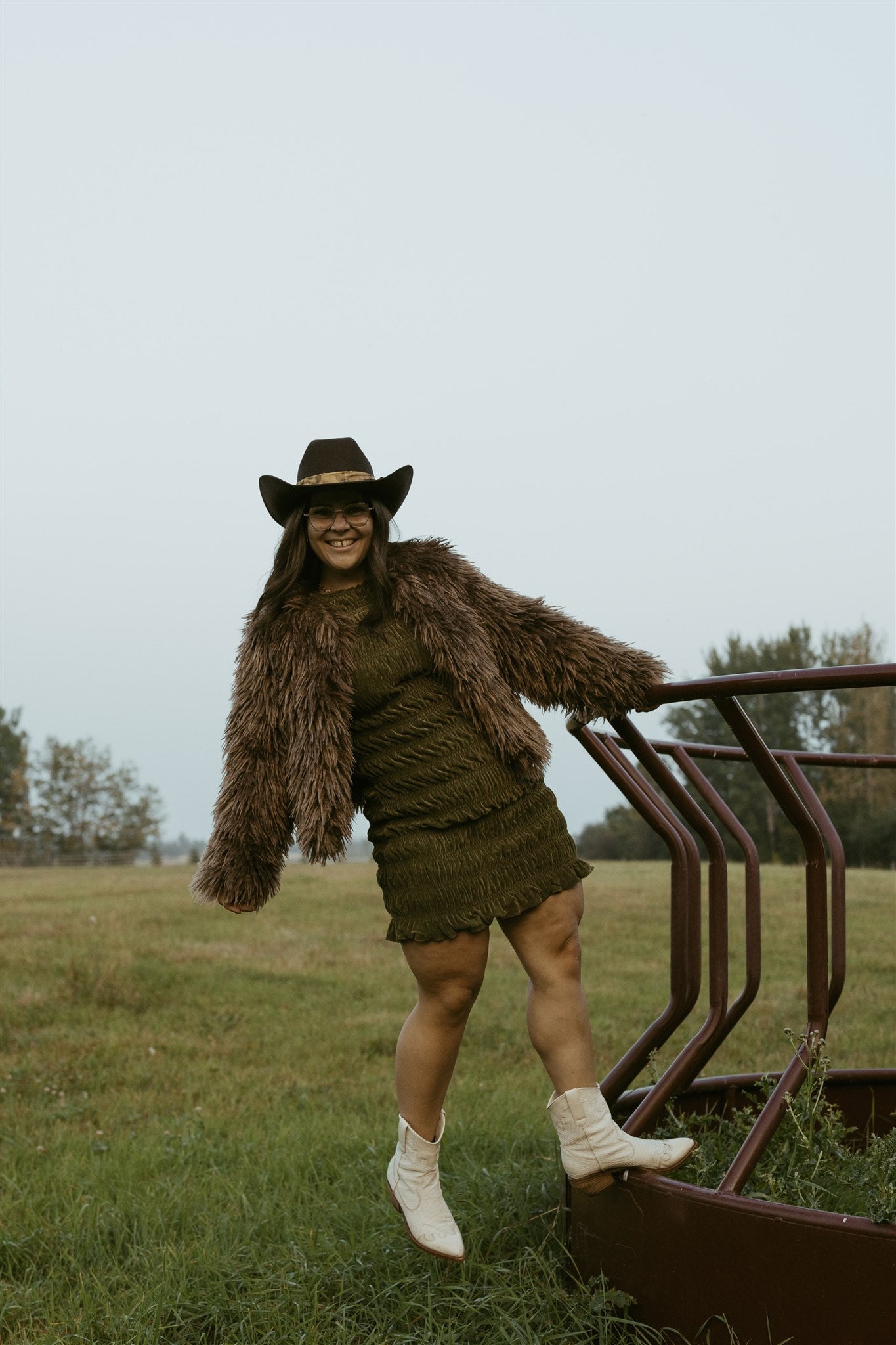 The Deep Woods Faux Fur Jacket - Medium