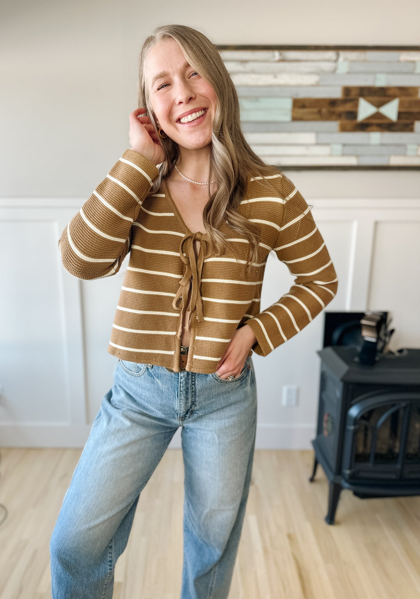 The Boone Front Tie Top