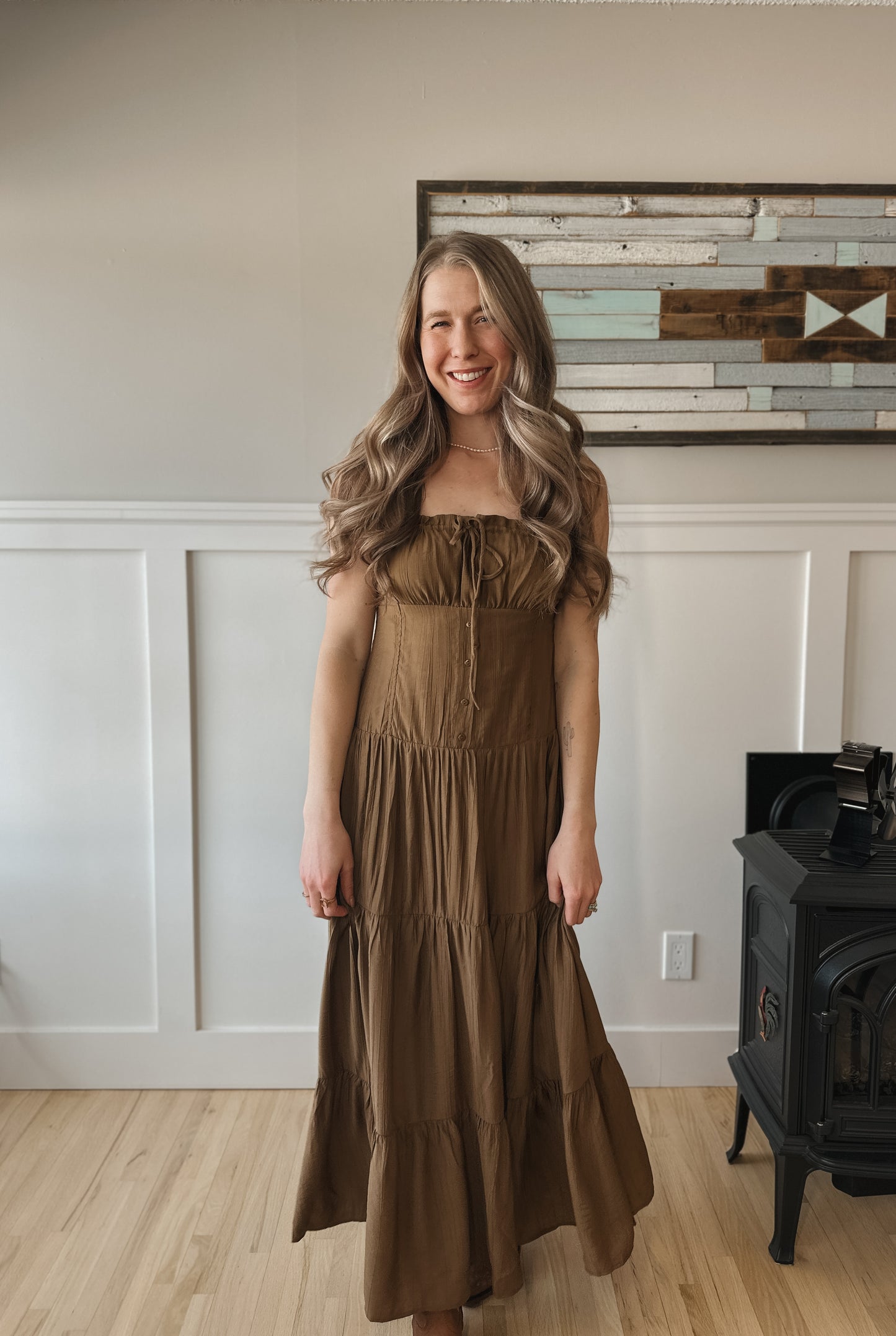 Light A Fire Maxi Dress - Medium