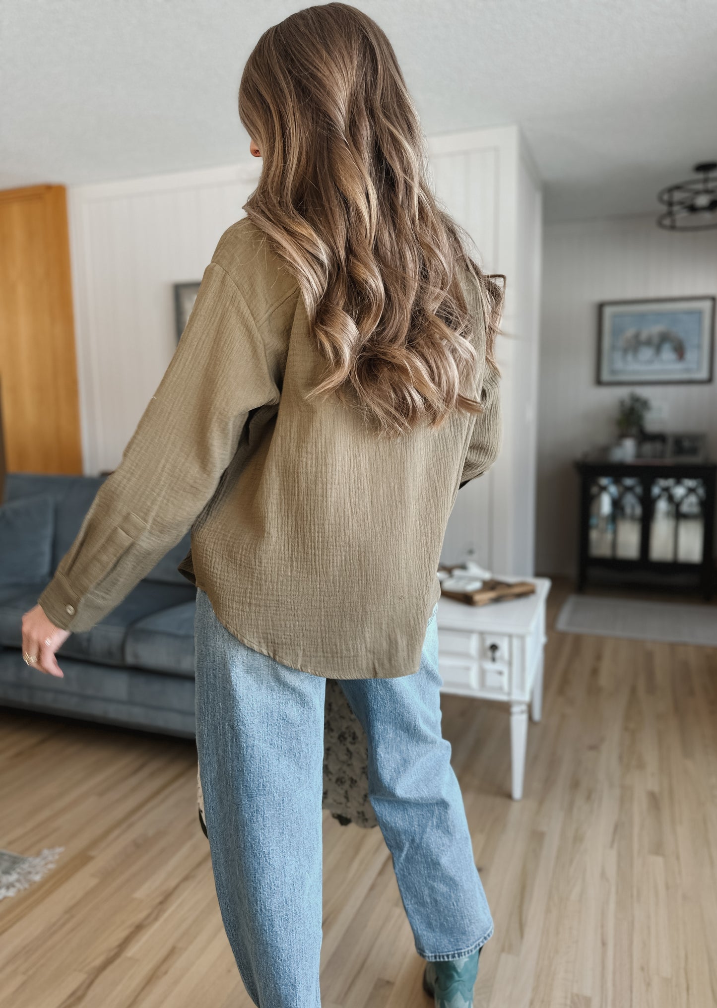 The Misa Gauze Button Down - 2 Colours!