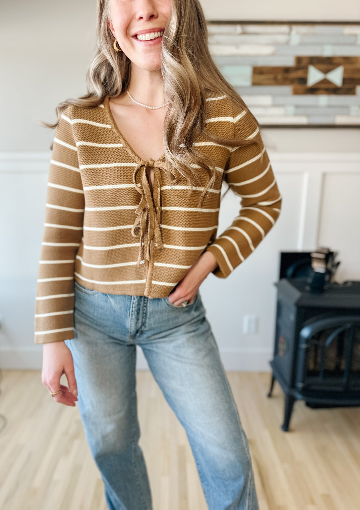 The Boone Front Tie Top