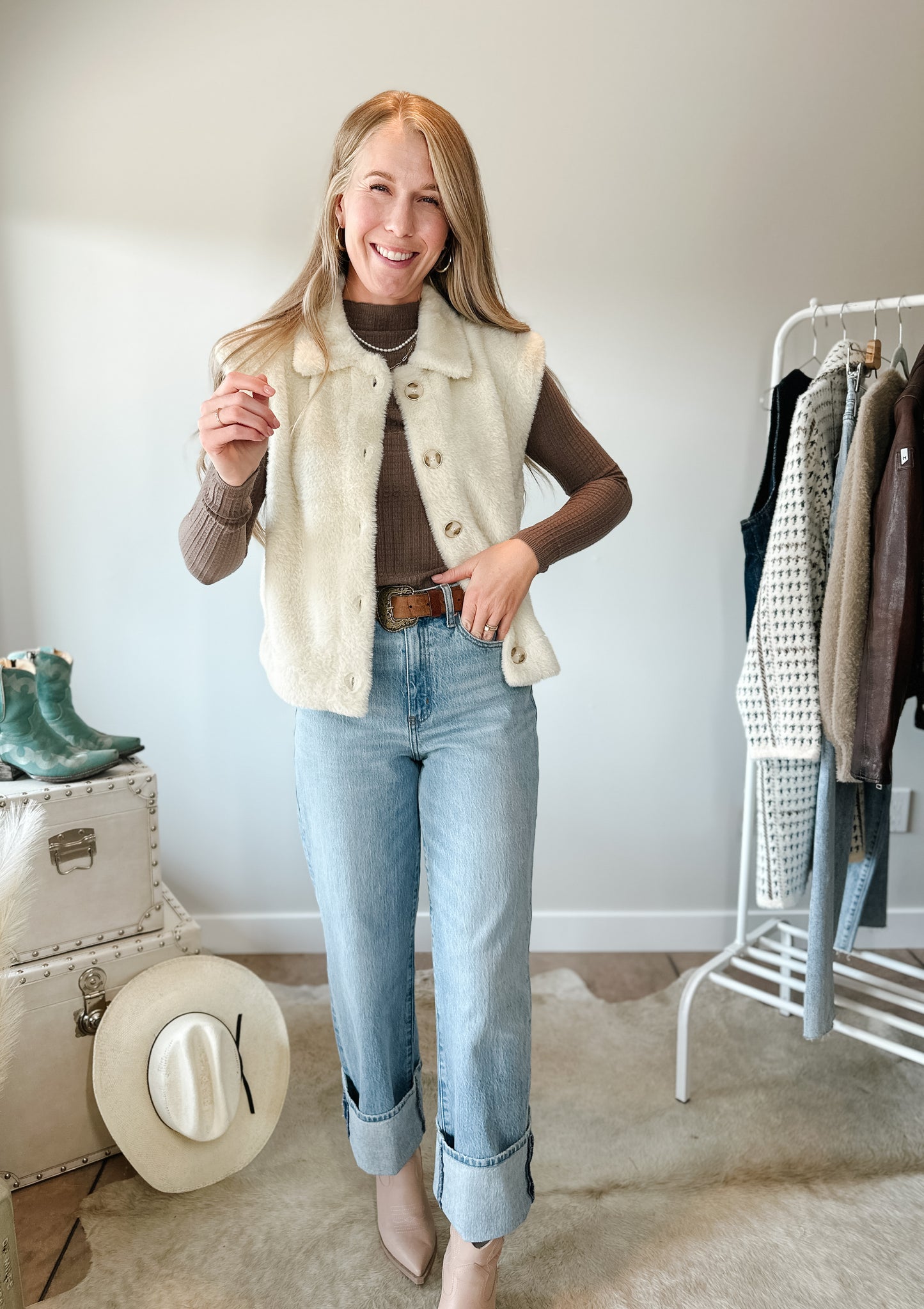 The Willow Teddy Vest