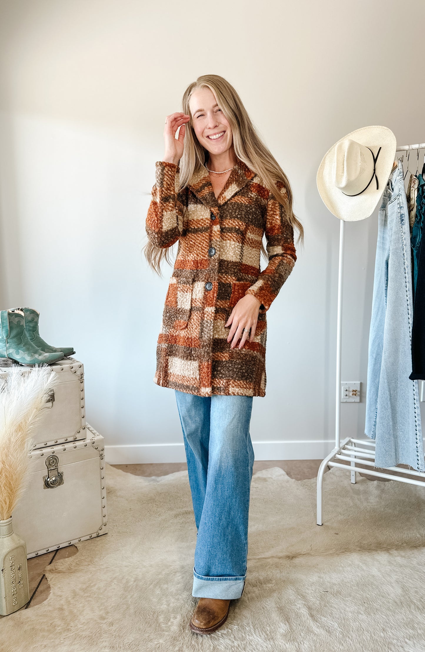 The Prairie Plaid Coat