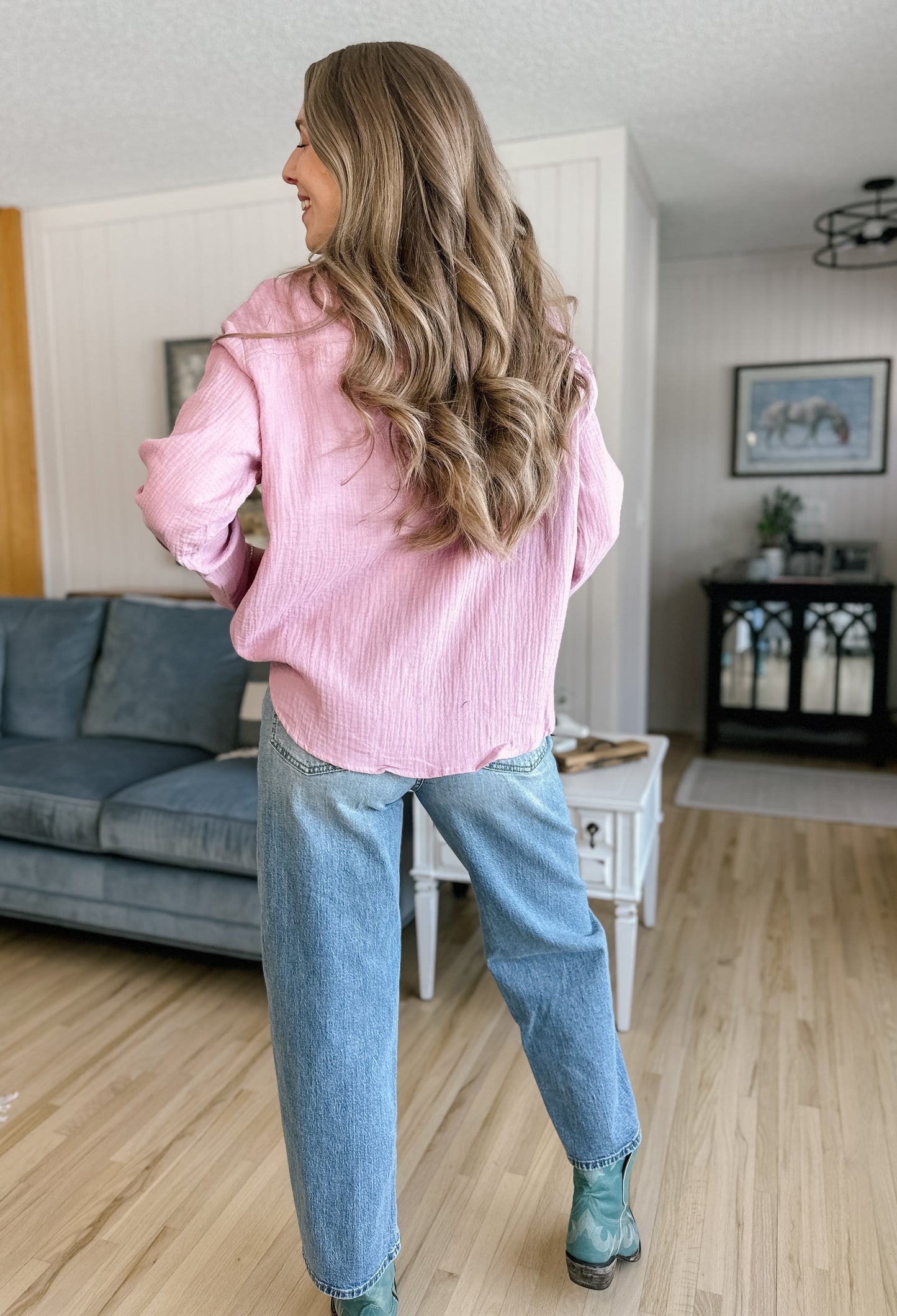 The Misa Gauze Button Down - 2 Colours!