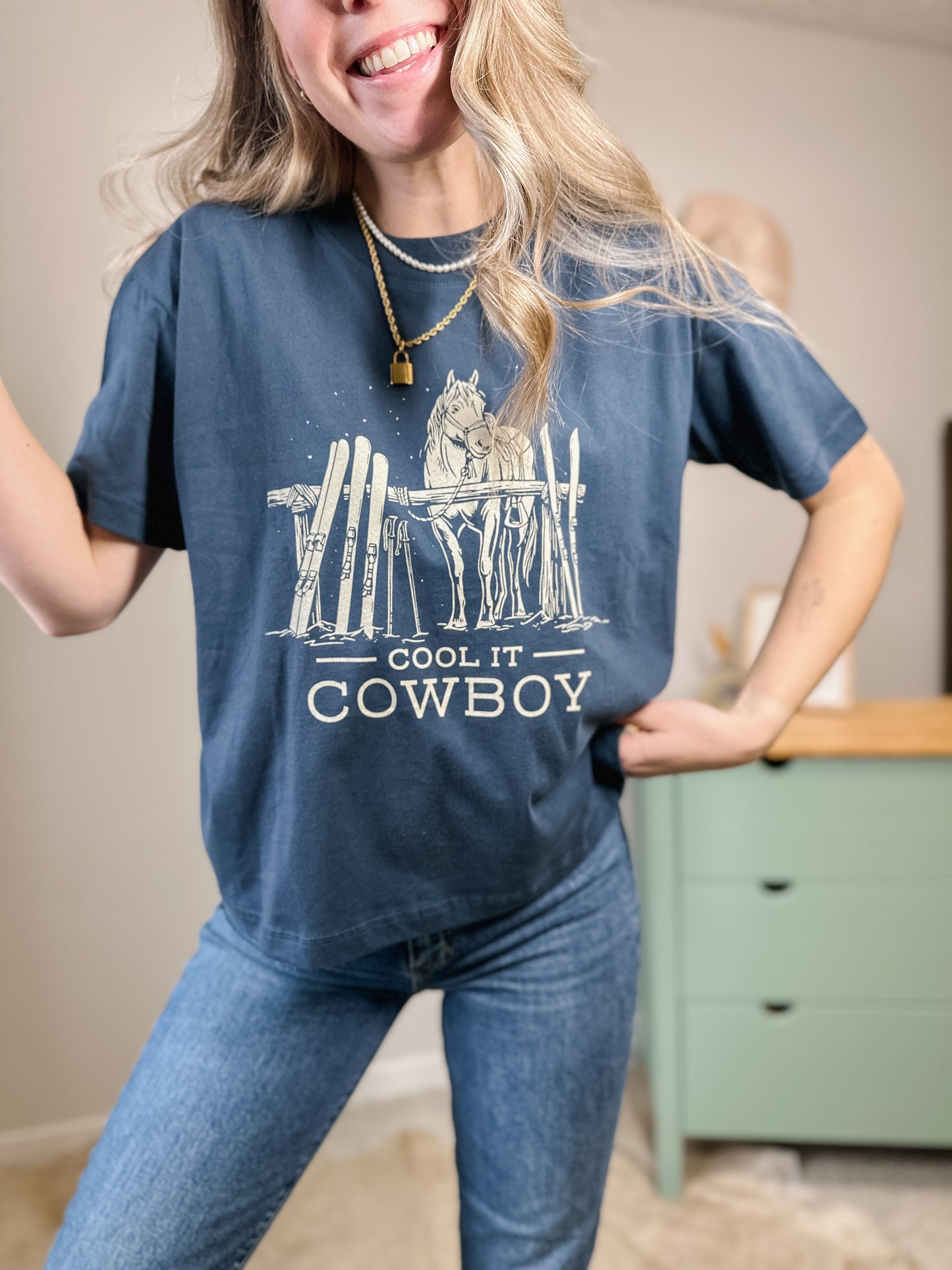 "Cool It Cowboy" T-Shirt - XL