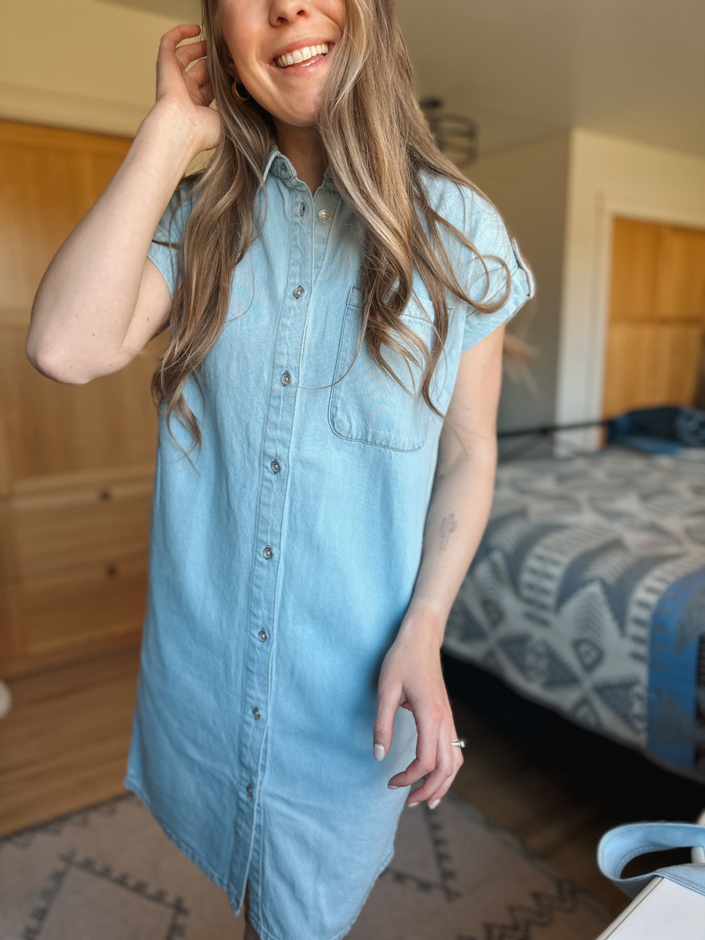 The Sundown Denim Dress Shirt