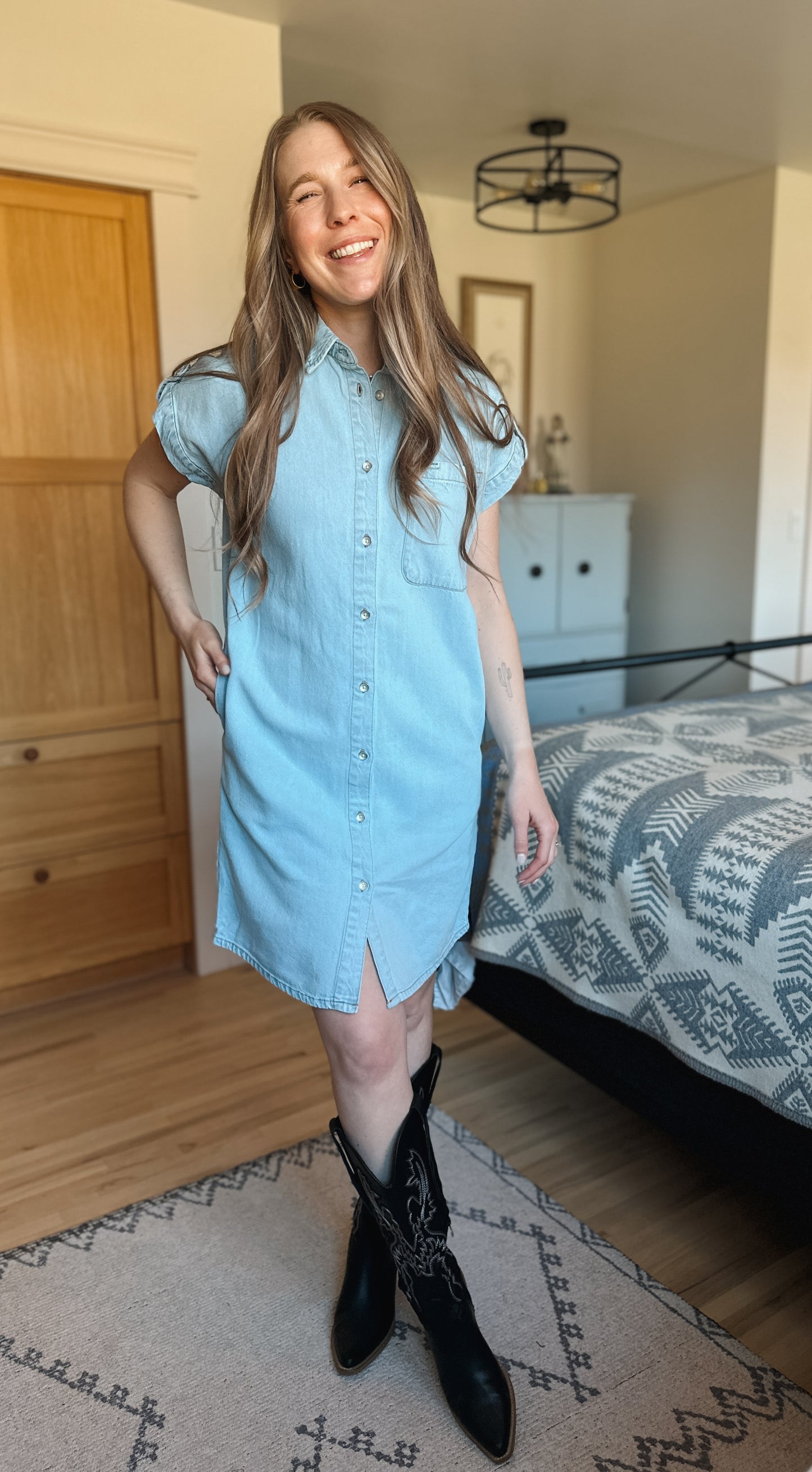 The Sundown Denim Dress Shirt