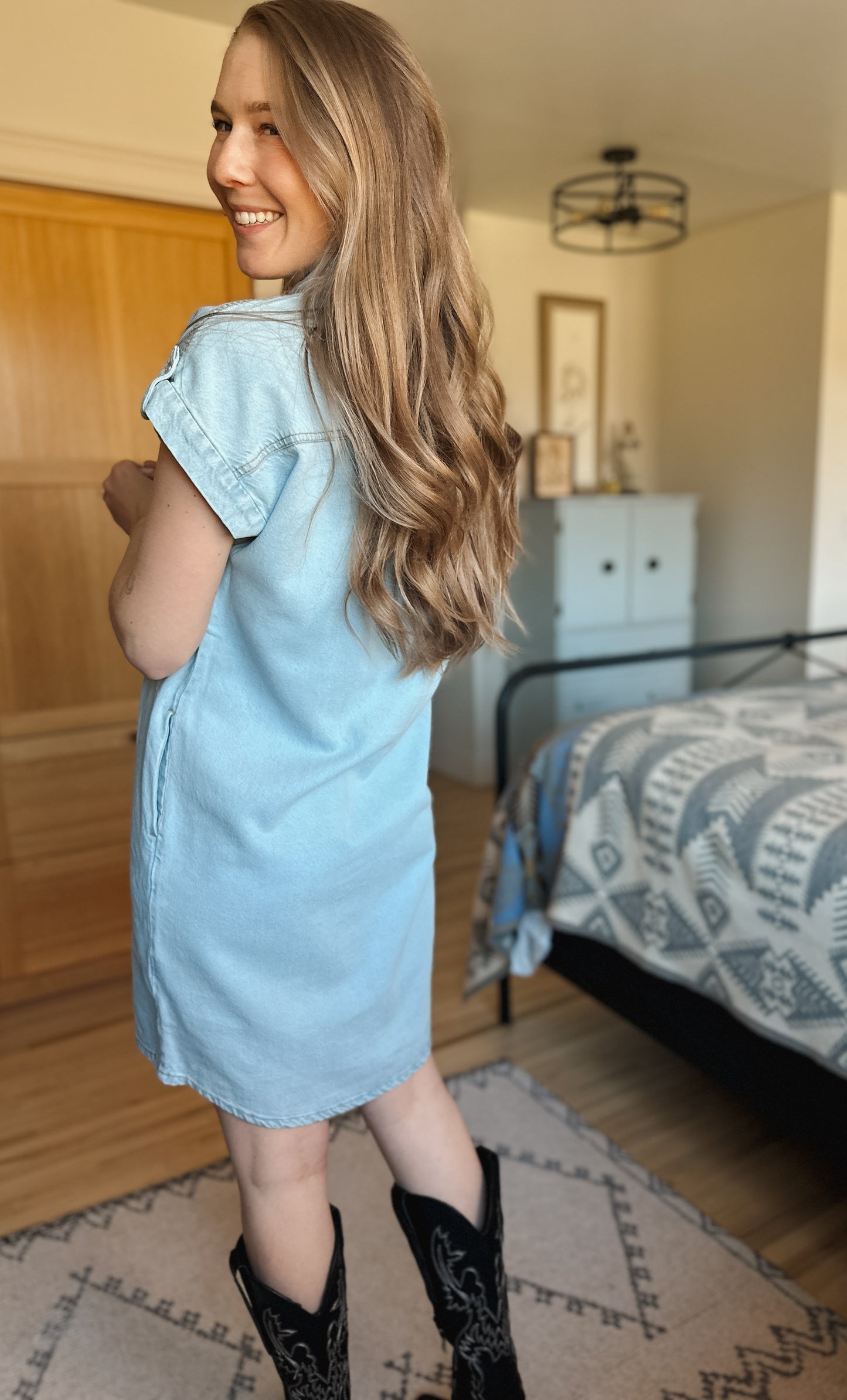 The Sundown Denim Dress Shirt