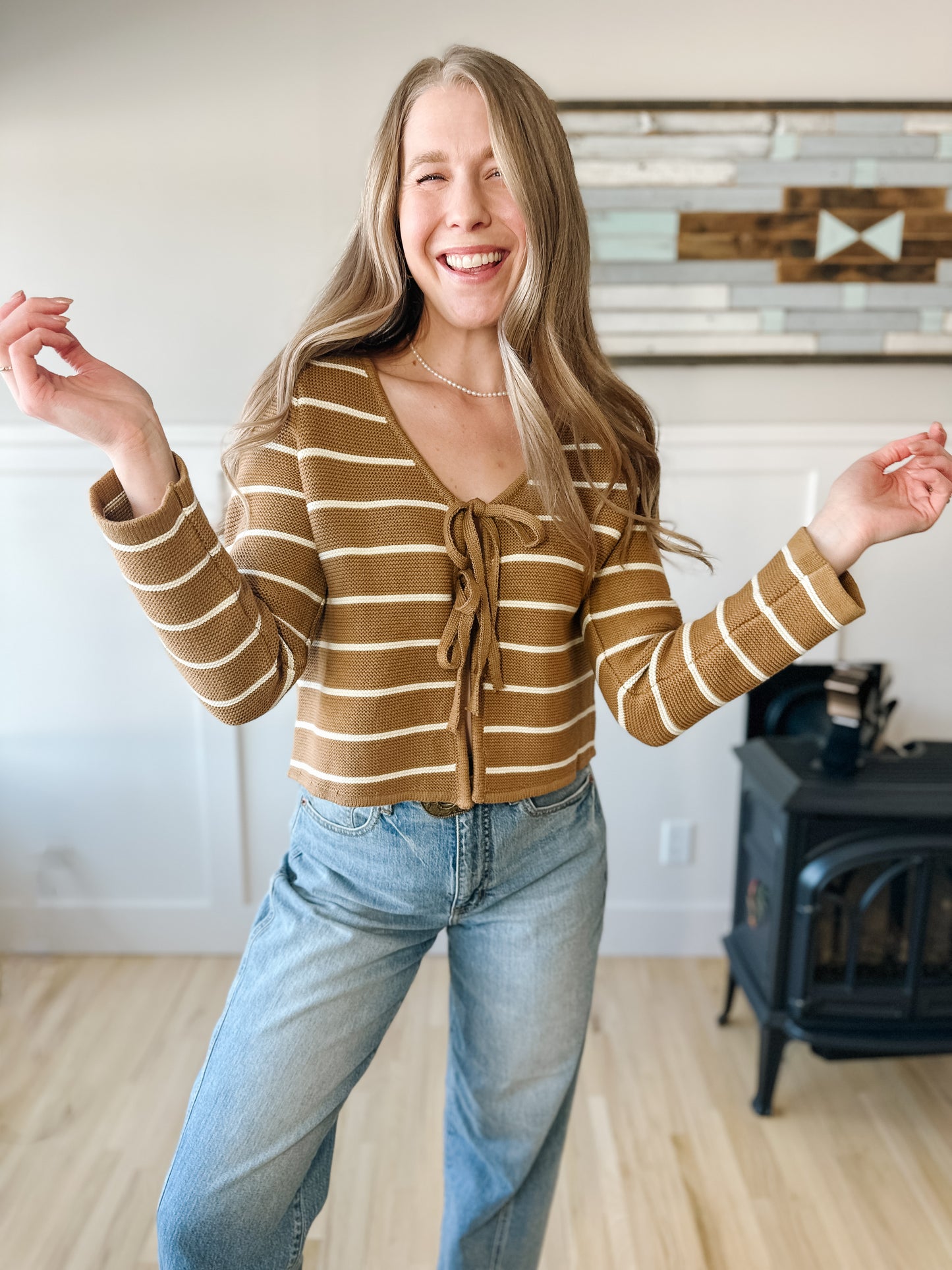 The Boone Front Tie Top
