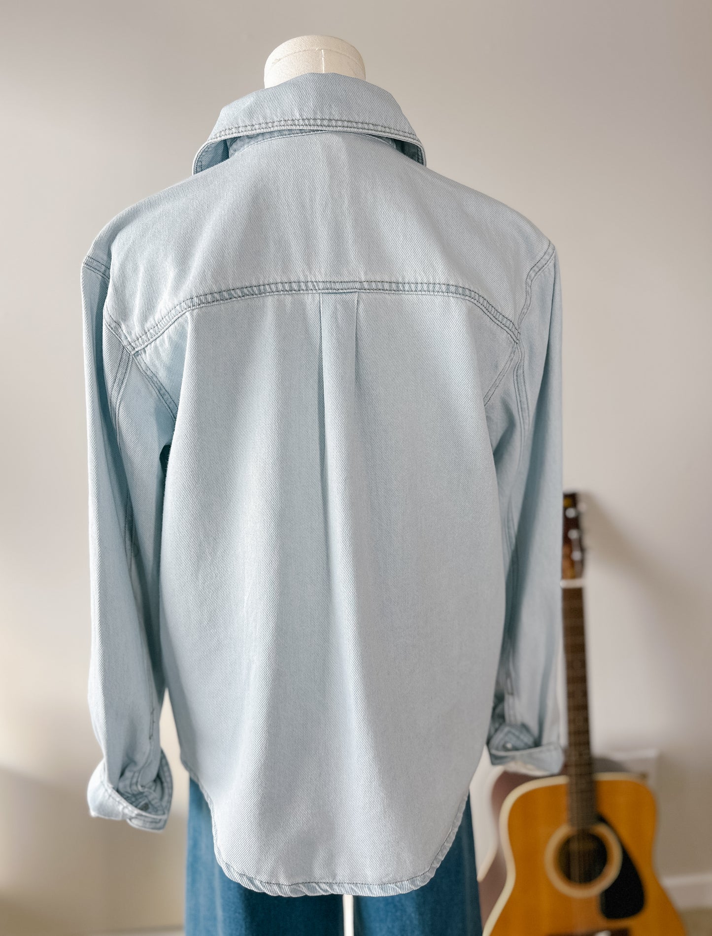 The Willow Bloom Denim Shirt