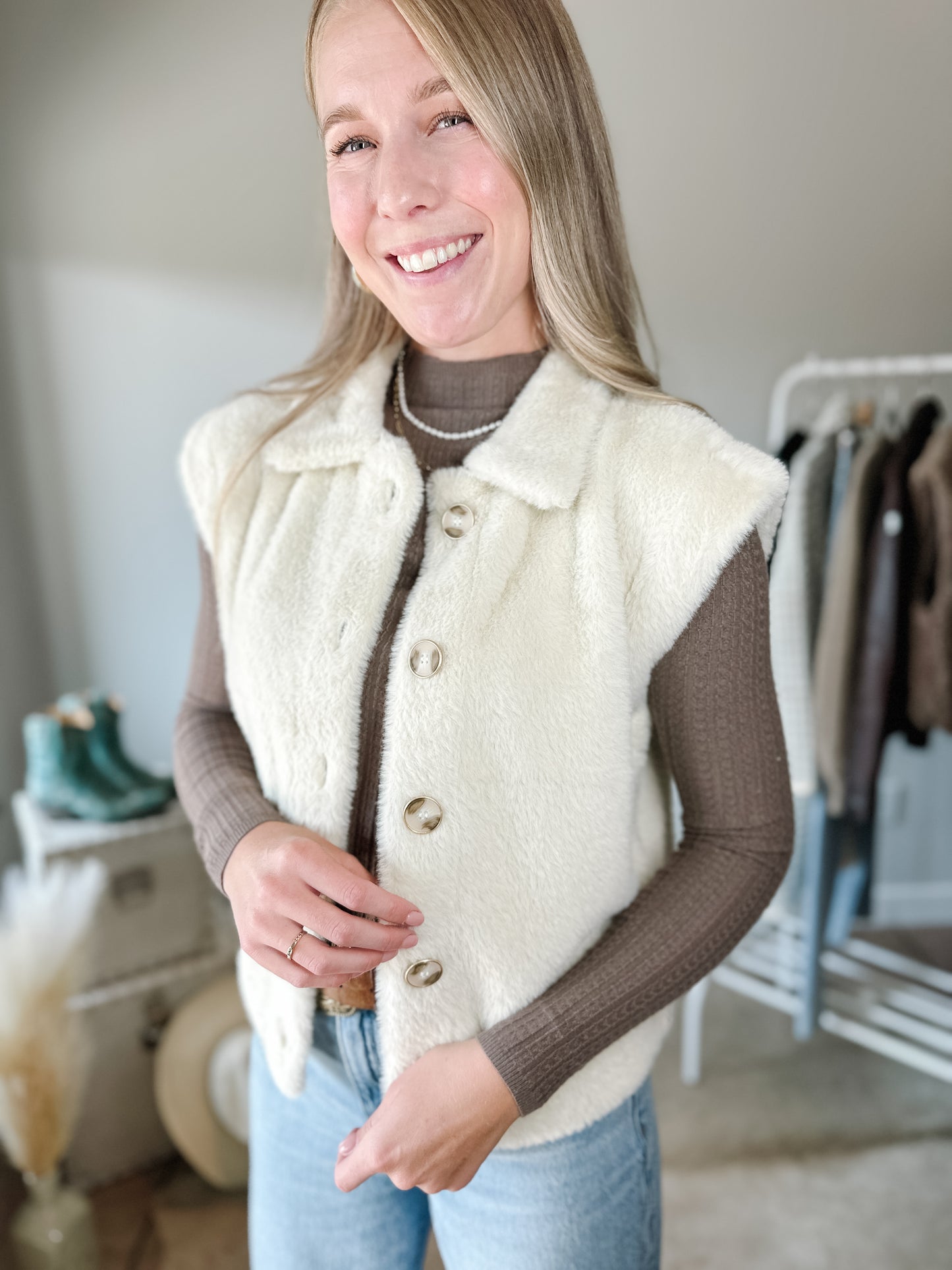 The Willow Teddy Vest