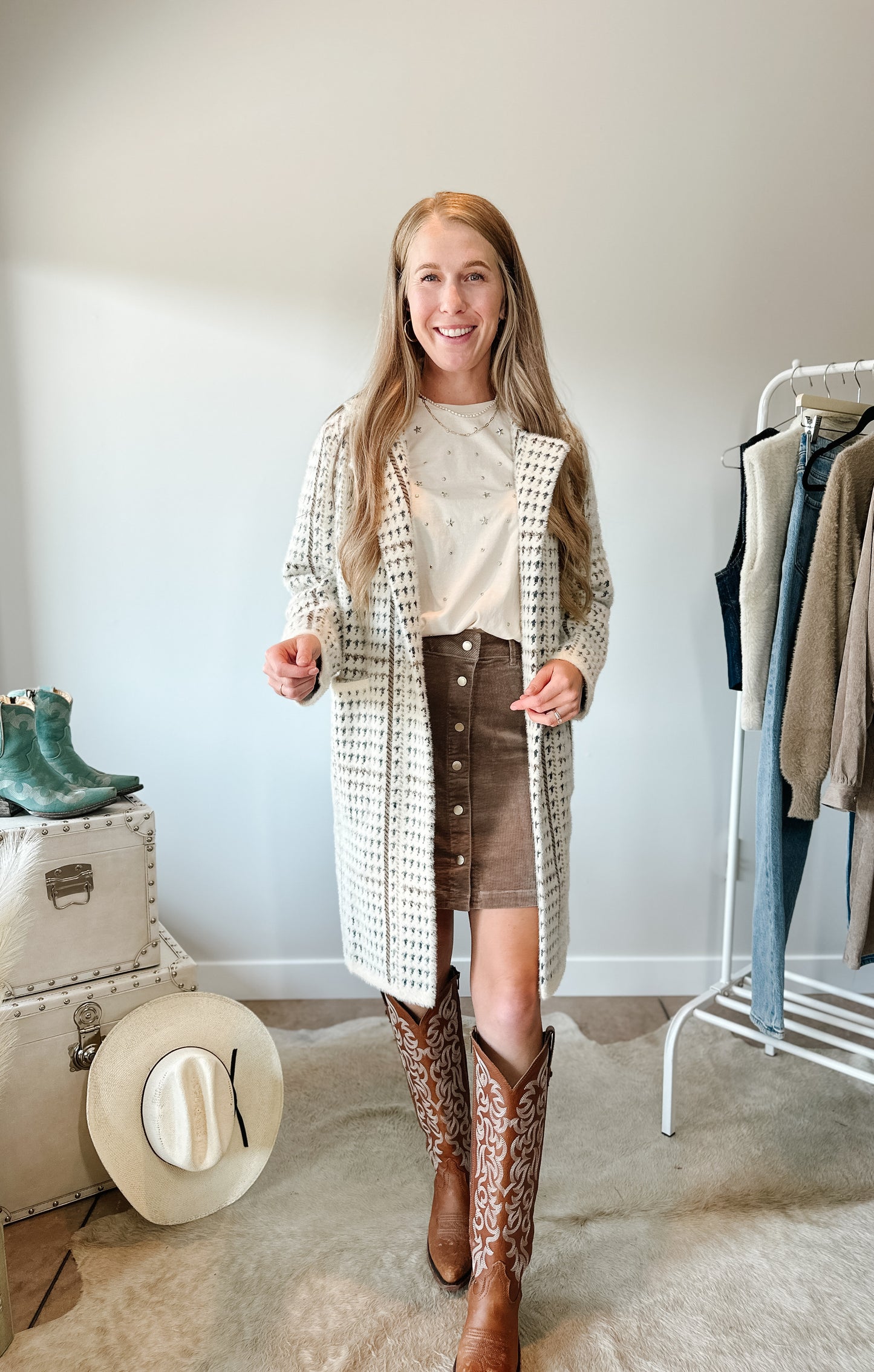 The Marceau Houndstooth Coat