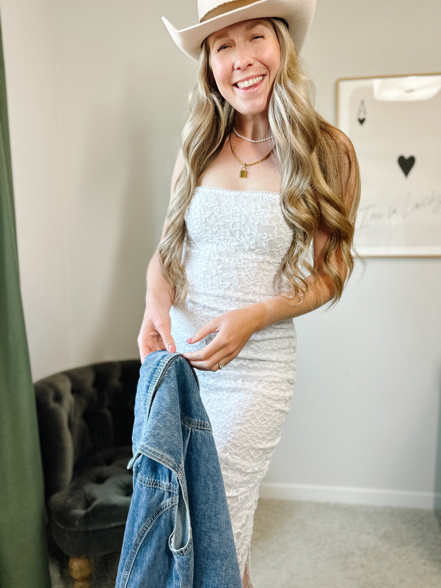 Cassidy Lace Tube Dress