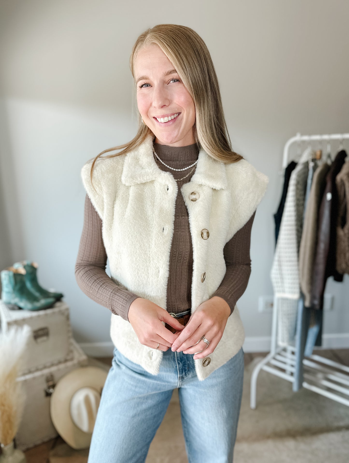 The Willow Teddy Vest