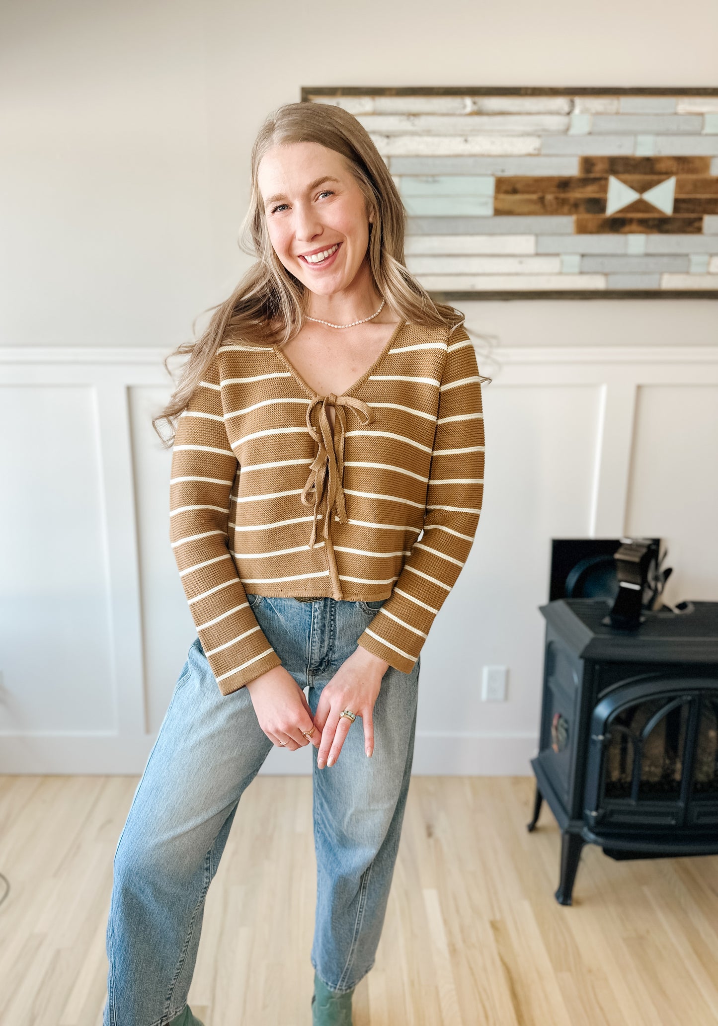 The Boone Front Tie Top