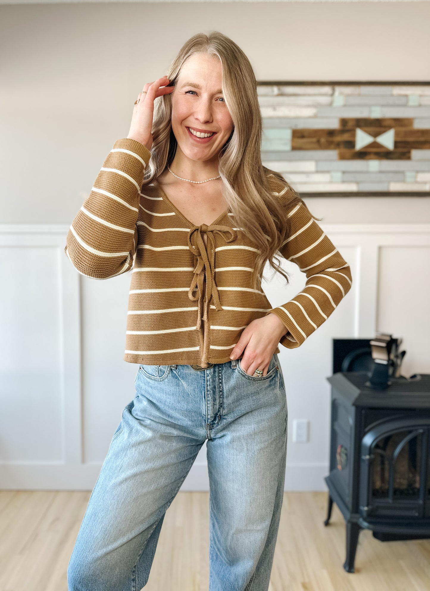 The Boone Front Tie Top