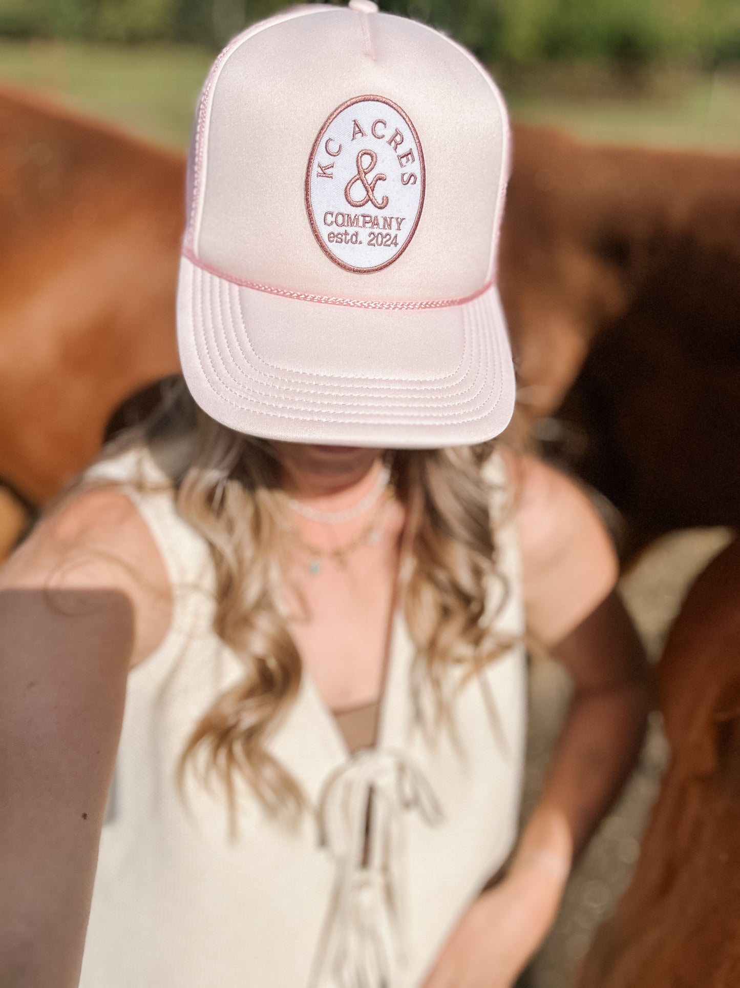 KC Acres & Co. Patch Ball Cap