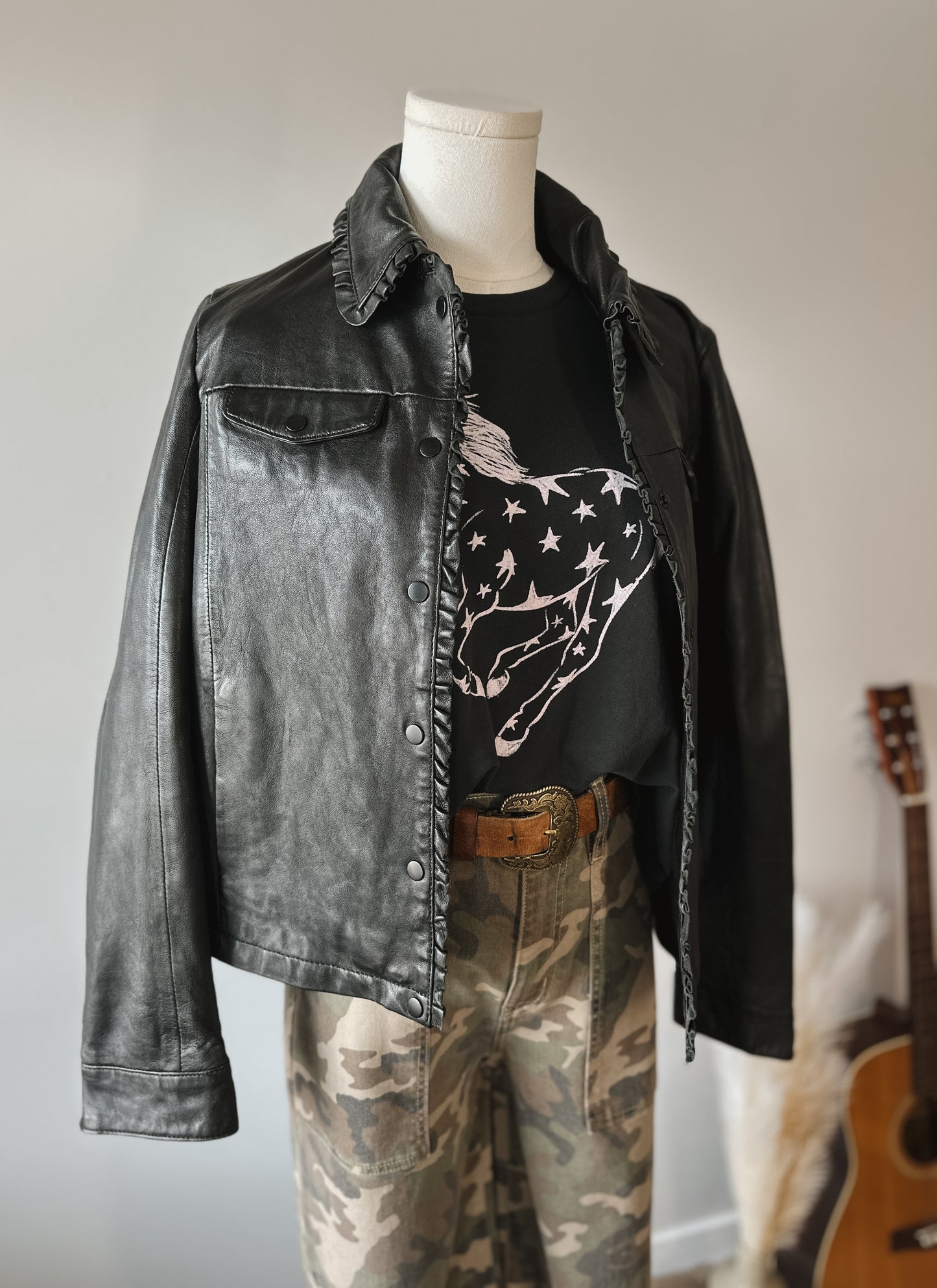 The Limma Leather Coat by Mauritius