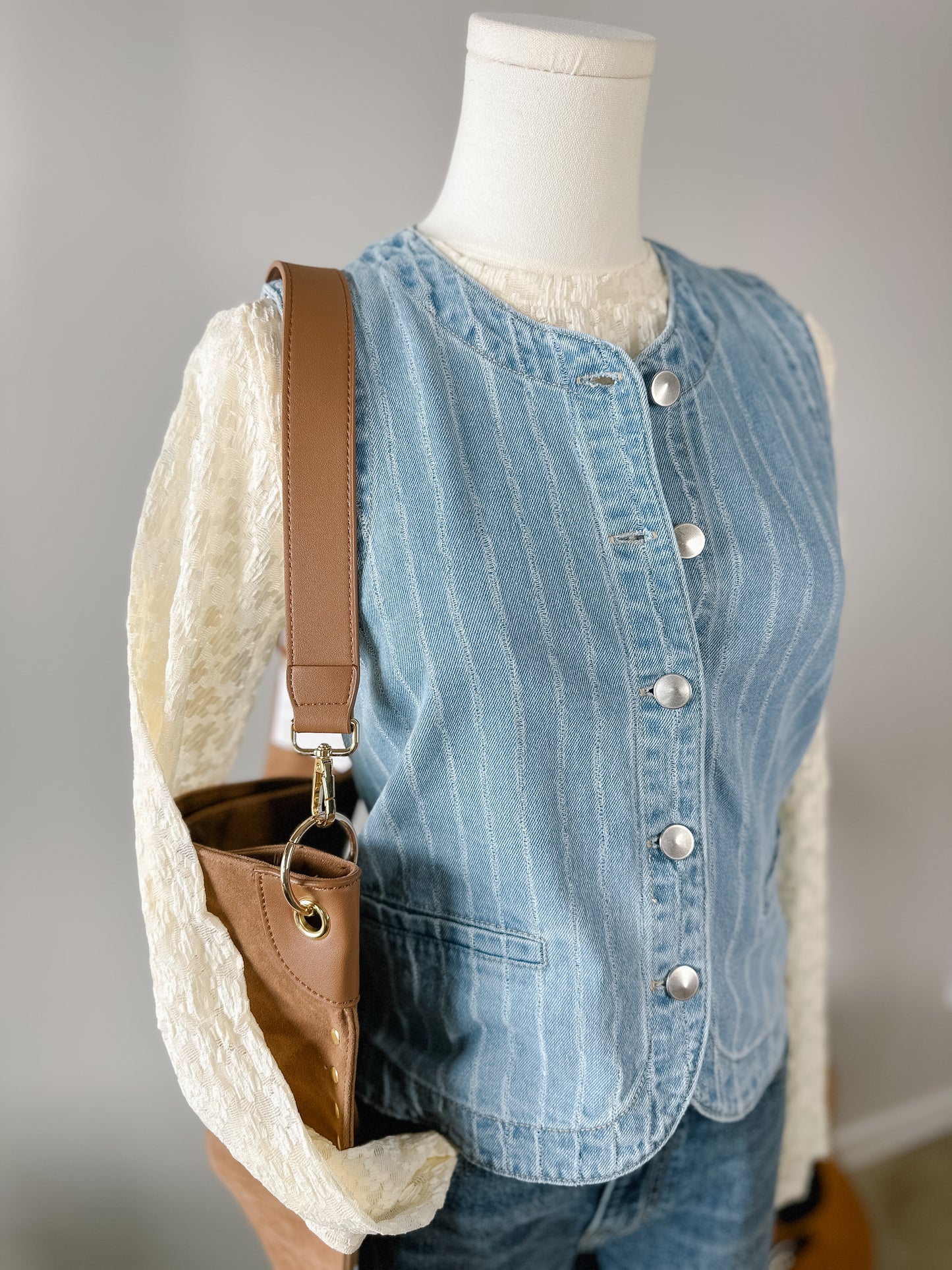 The Cottonwood Denim Vest