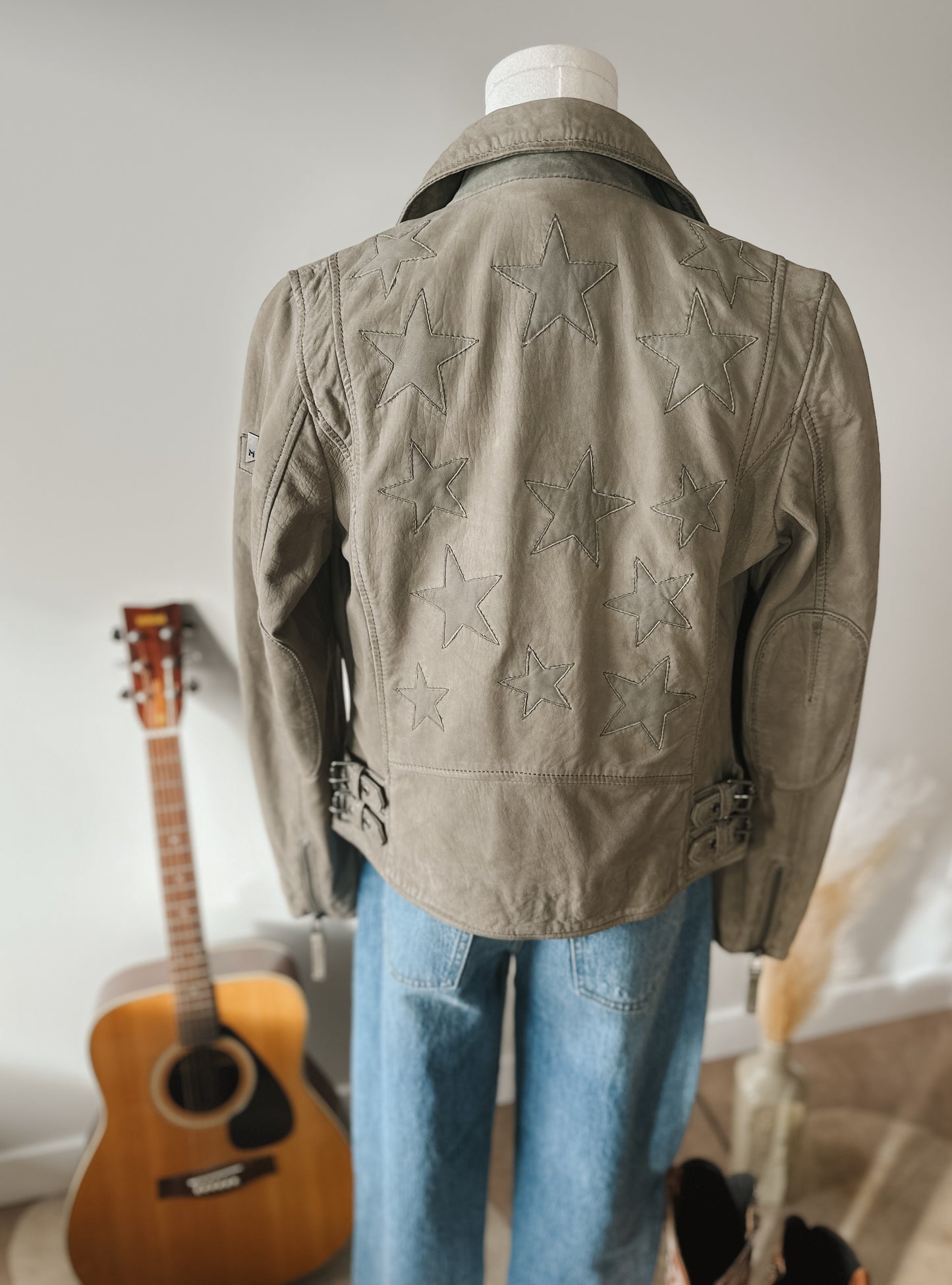 The Misty Leather Coat by Mauritius