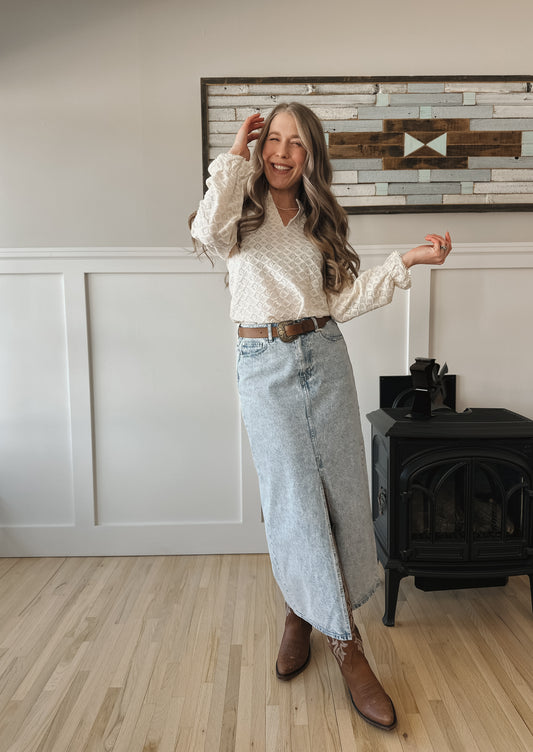 The Austin Jean Skirt - XS & Large