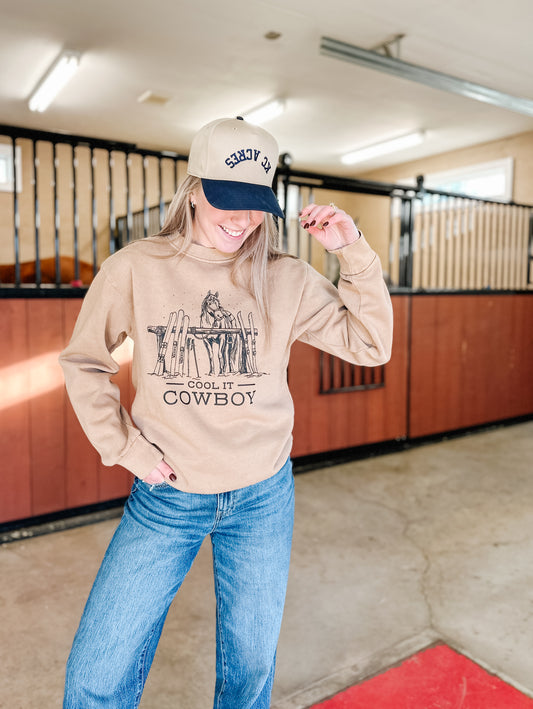 "Cool It Cowboy" Crewneck