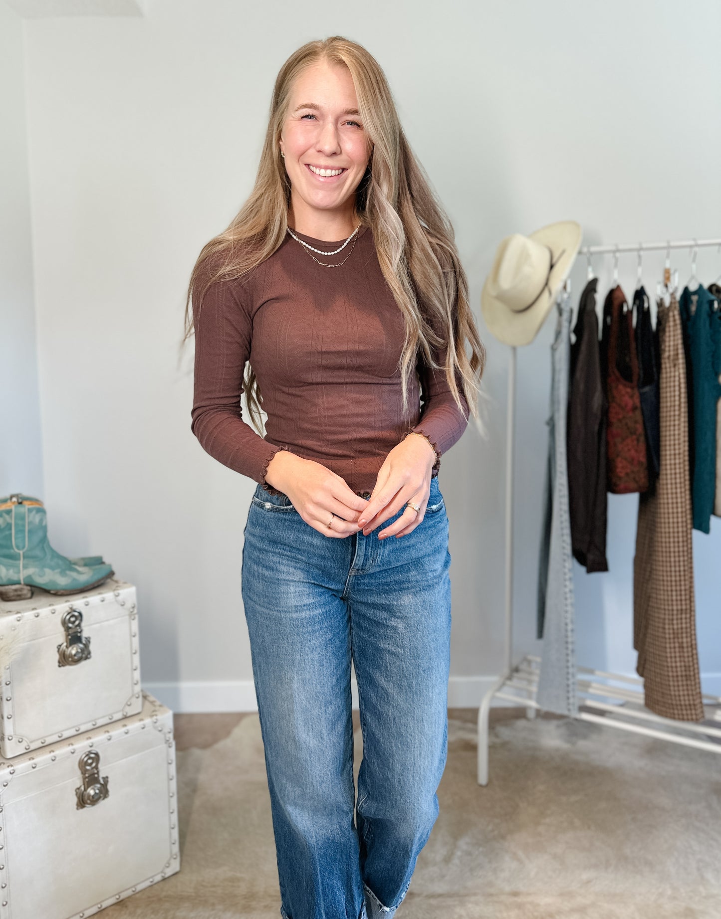 The Waverly Pointelle Tee