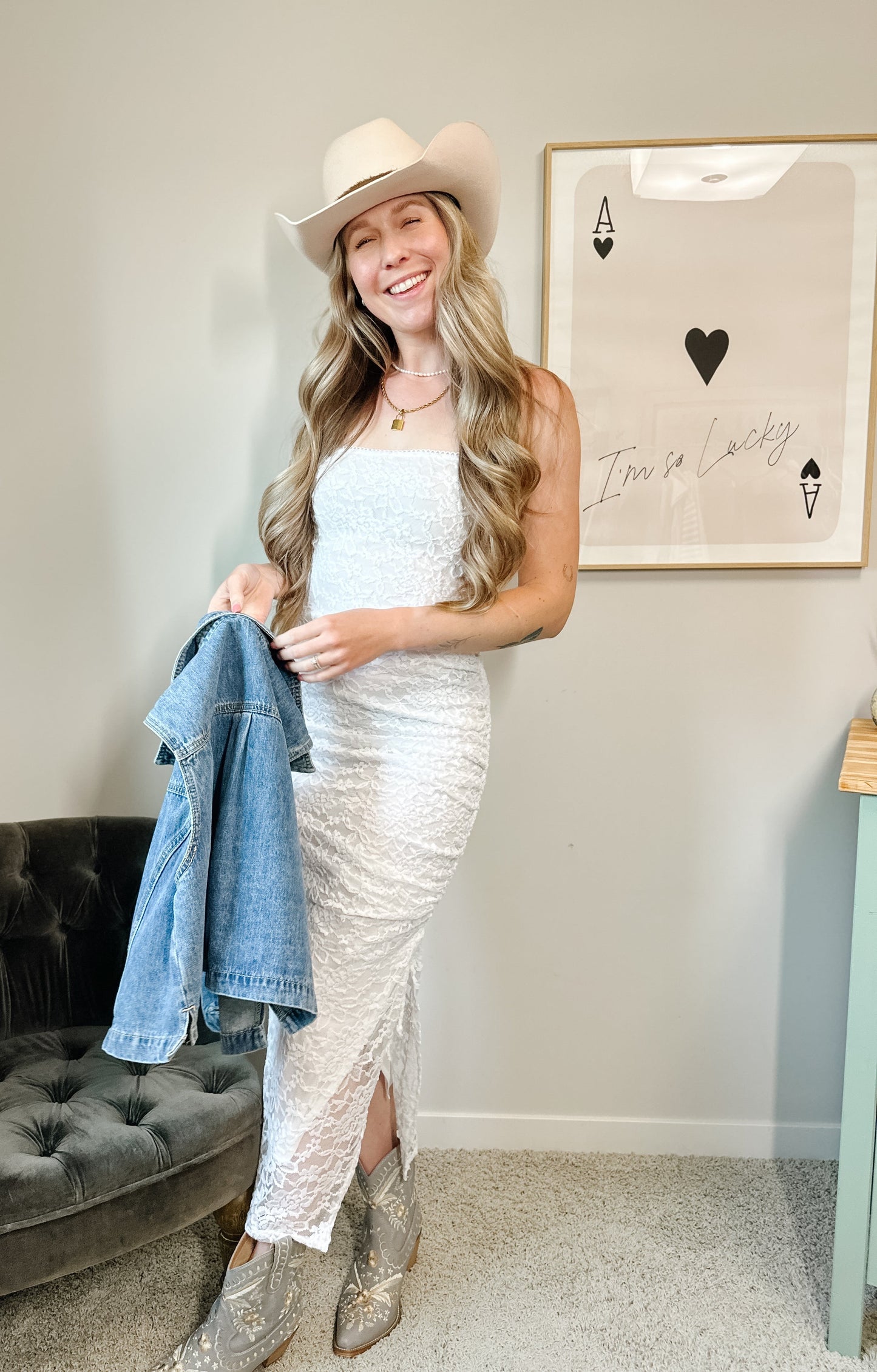 Cassidy Lace Tube Dress