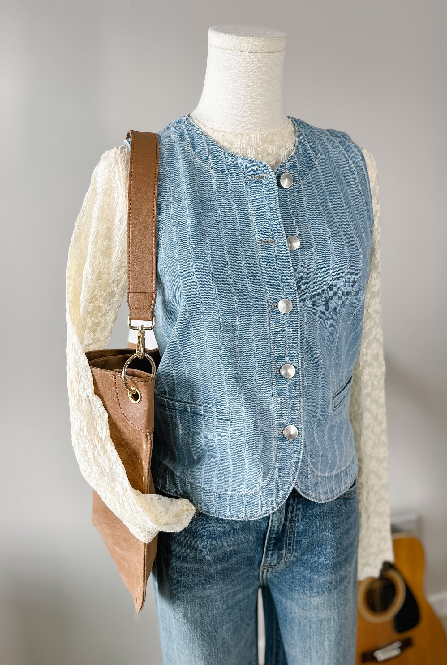 The Cottonwood Denim Vest