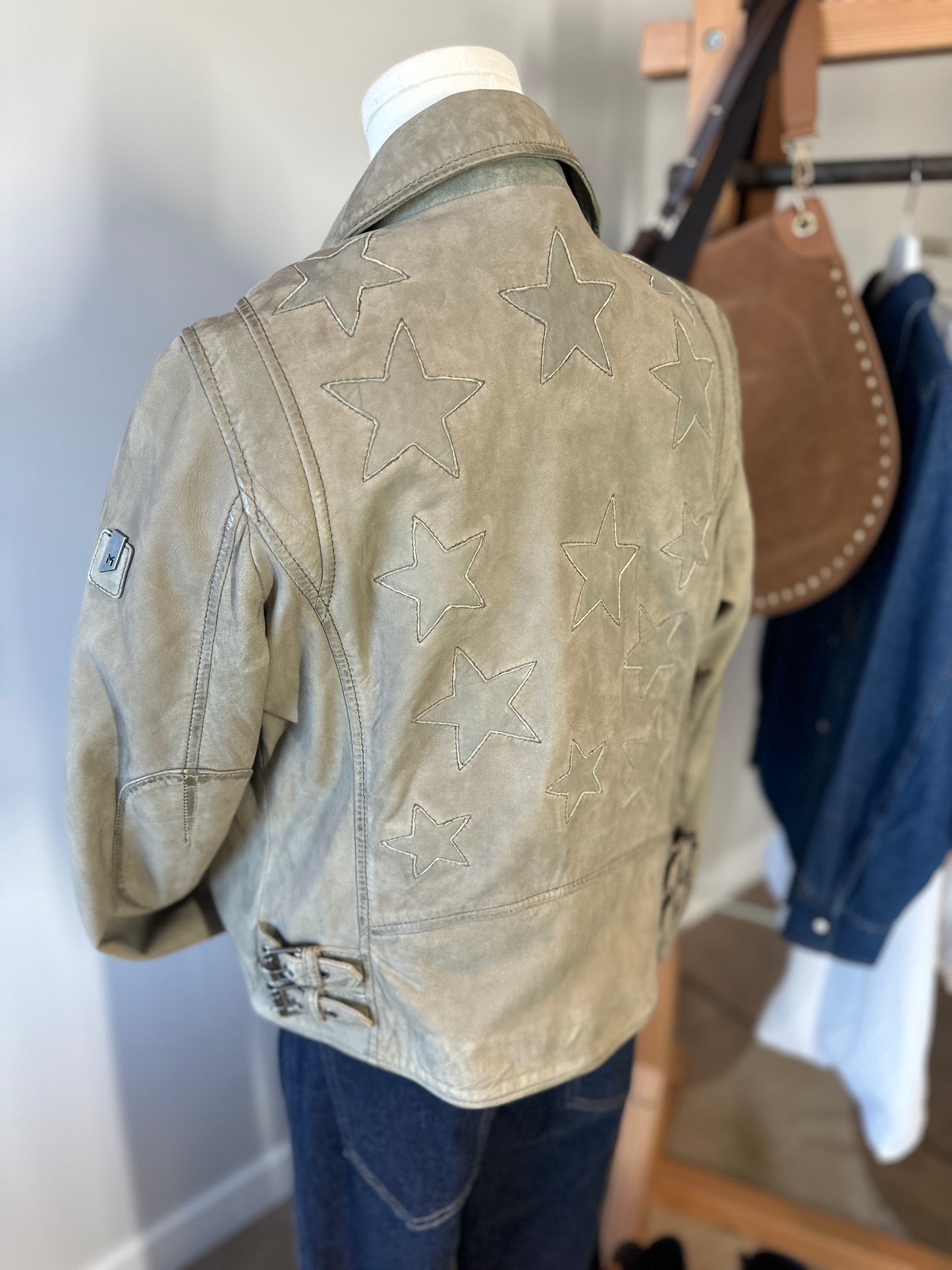 The Misty Leather Coat by Mauritius