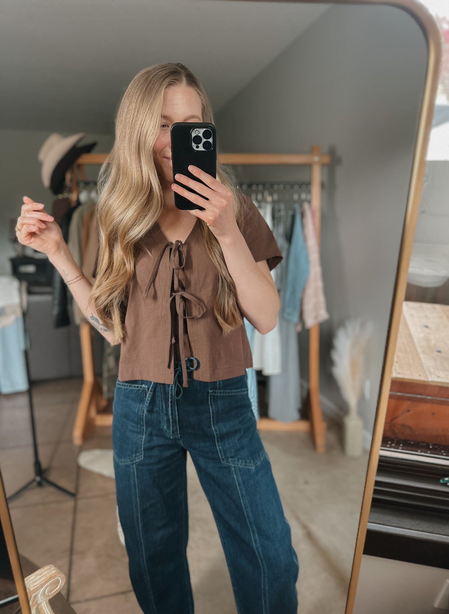 The Saddle Up Tie Top
