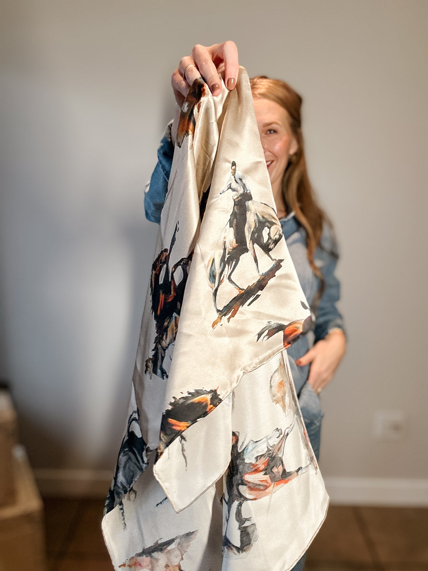 Bronc Silk Scarf 90 X 90