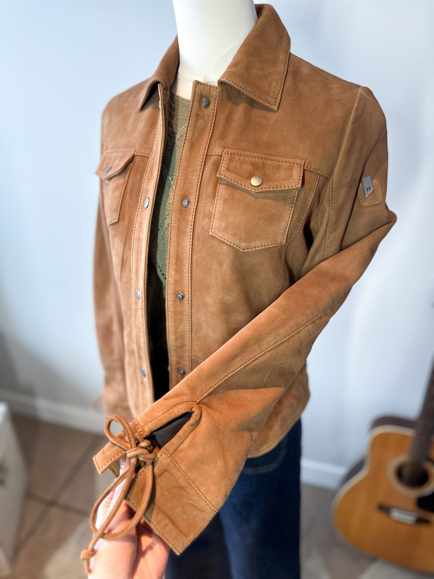 The Mahali Suede Jacket by Mauritius