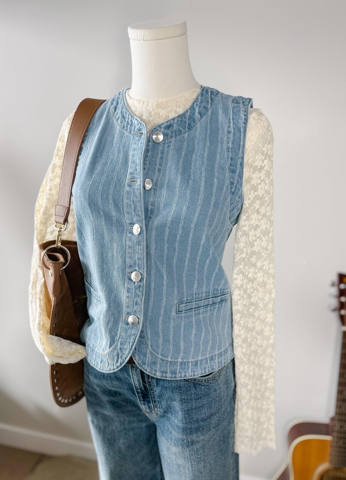 The Cottonwood Denim Vest