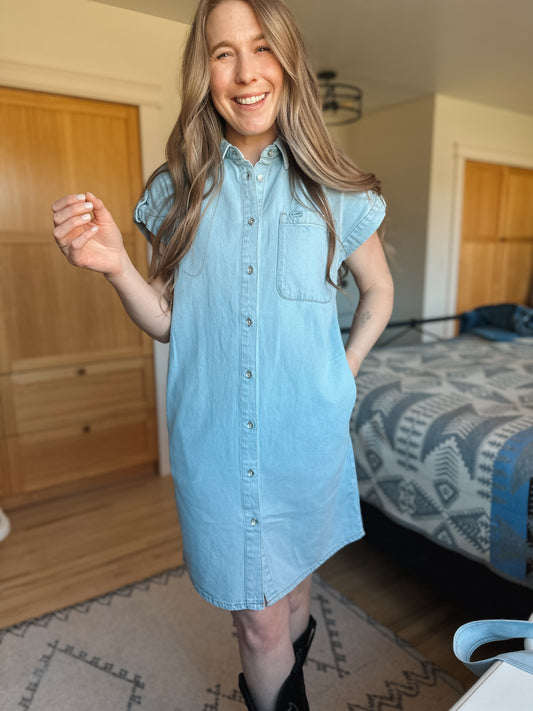 The Sundown Denim Dress Shirt