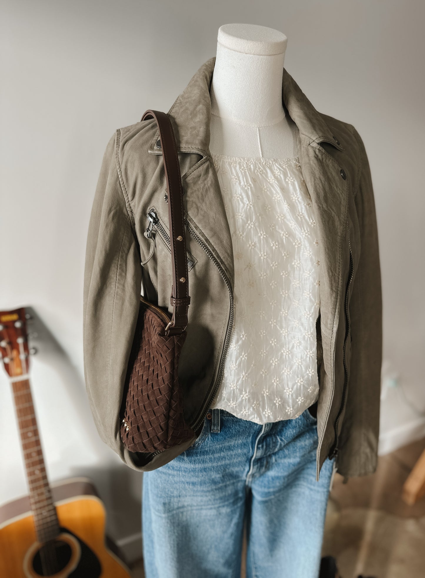 The Misty Leather Coat by Mauritius