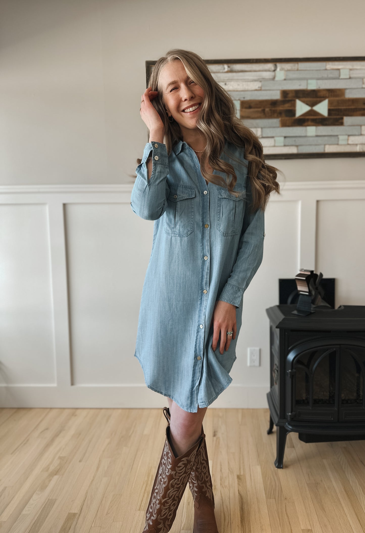 The Alanna Denim Dress