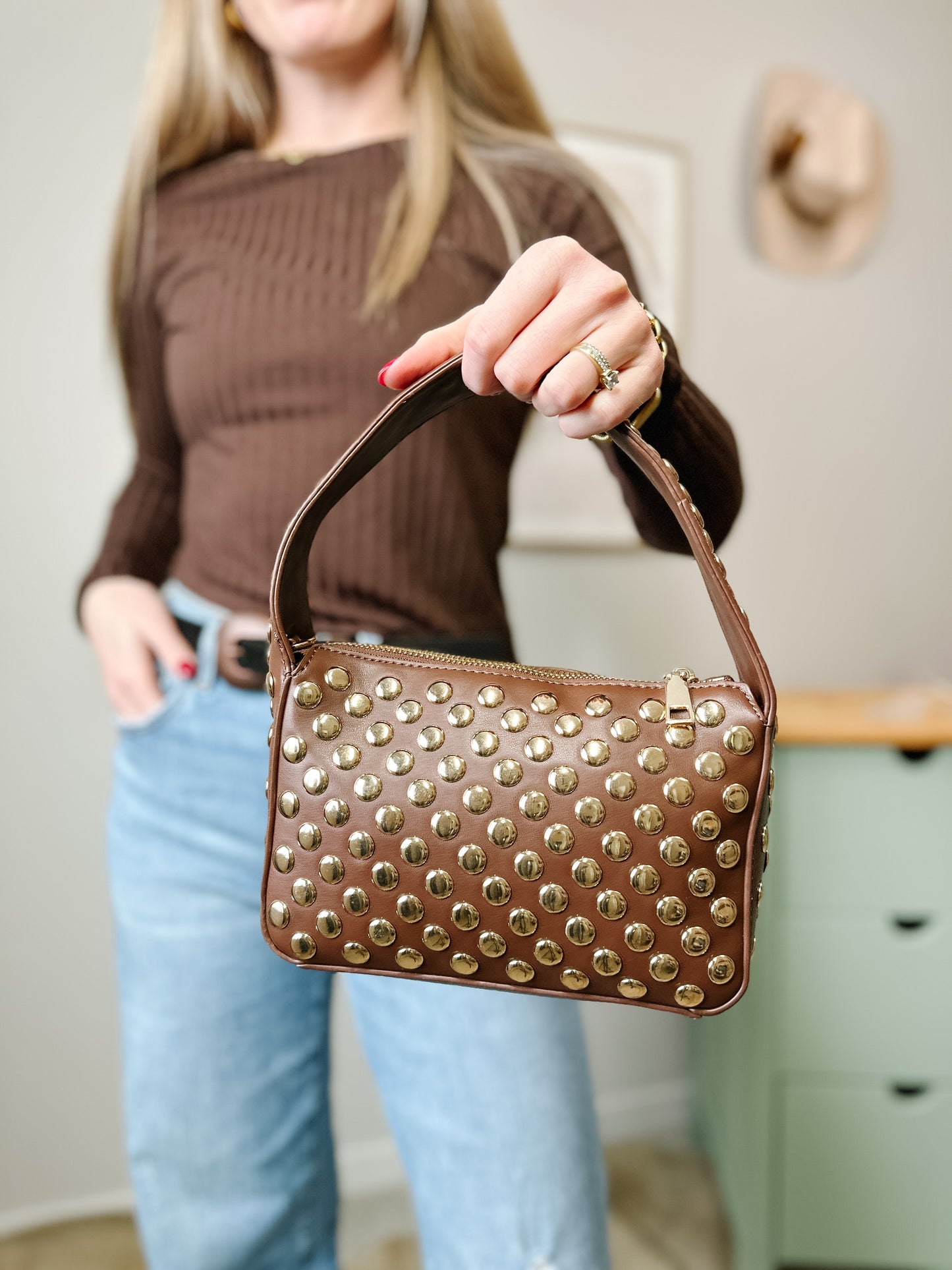 The Isabel Studded Crossbody