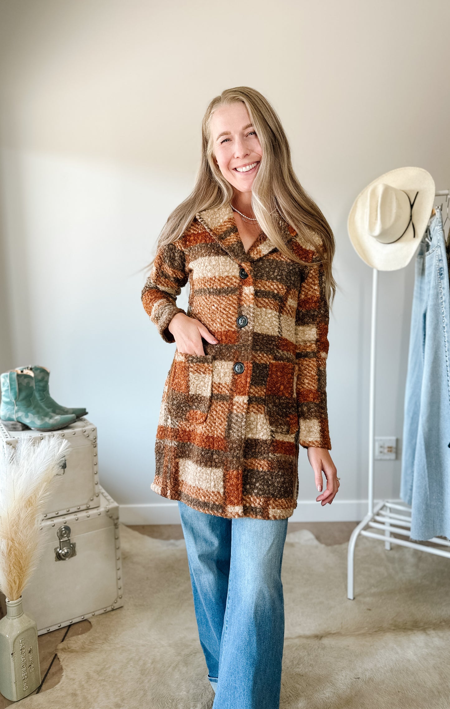 The Prairie Plaid Coat