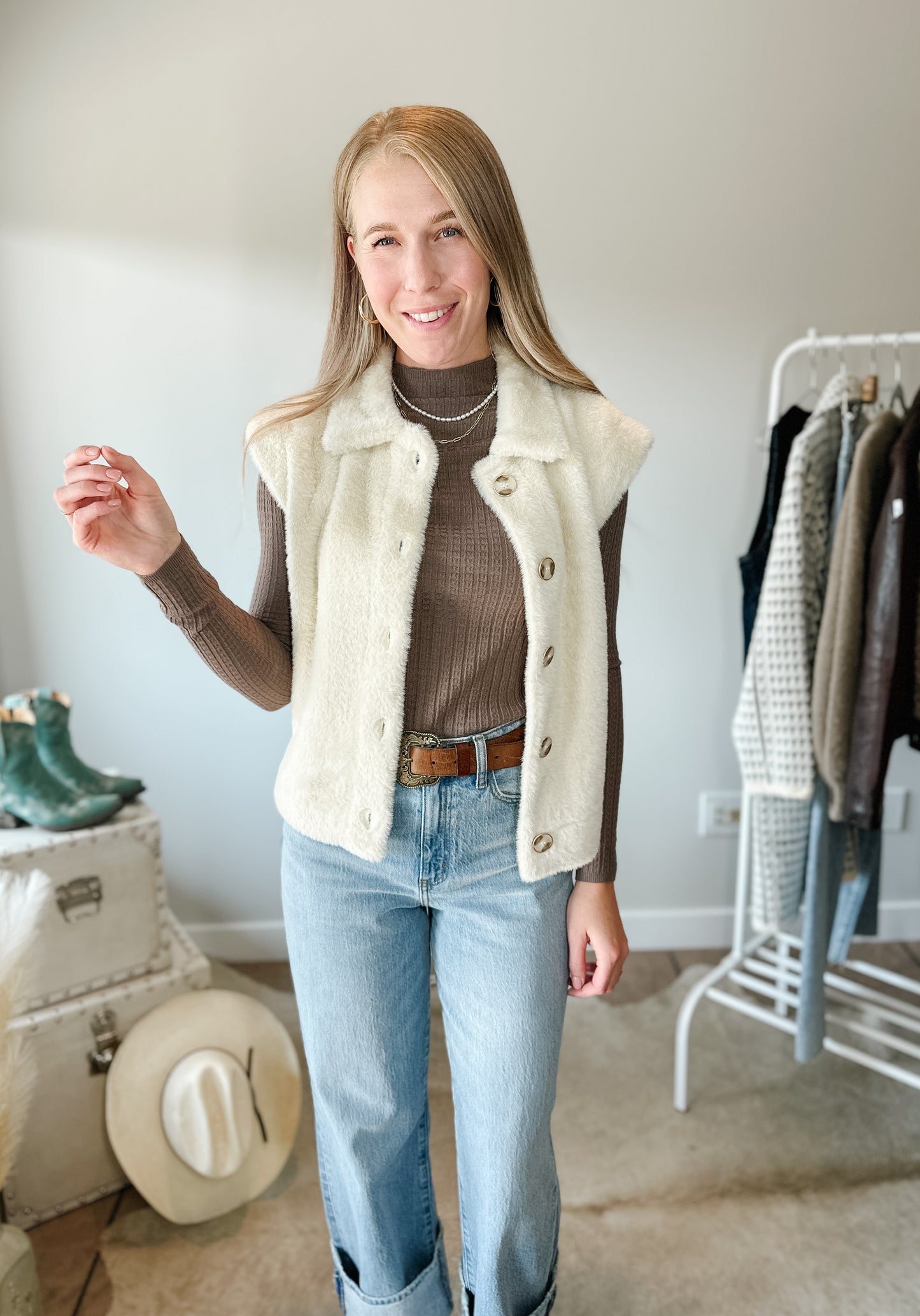 The Willow Teddy Vest