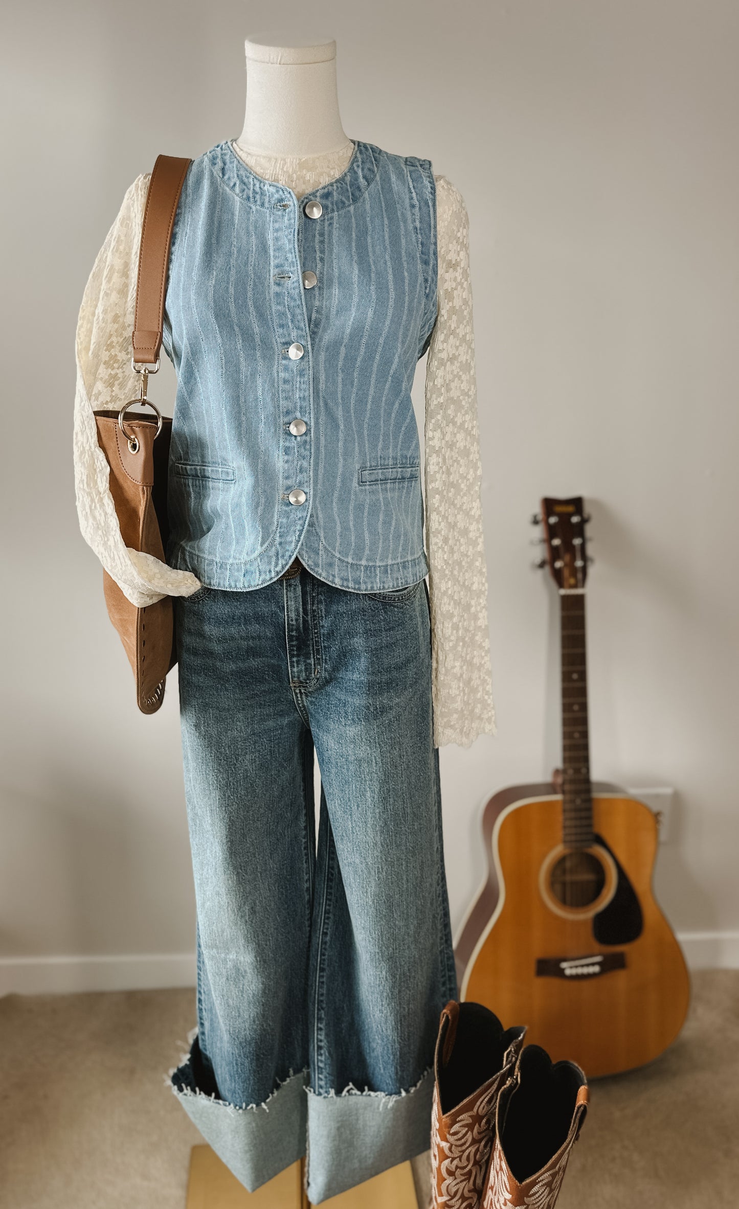 The Cottonwood Denim Vest