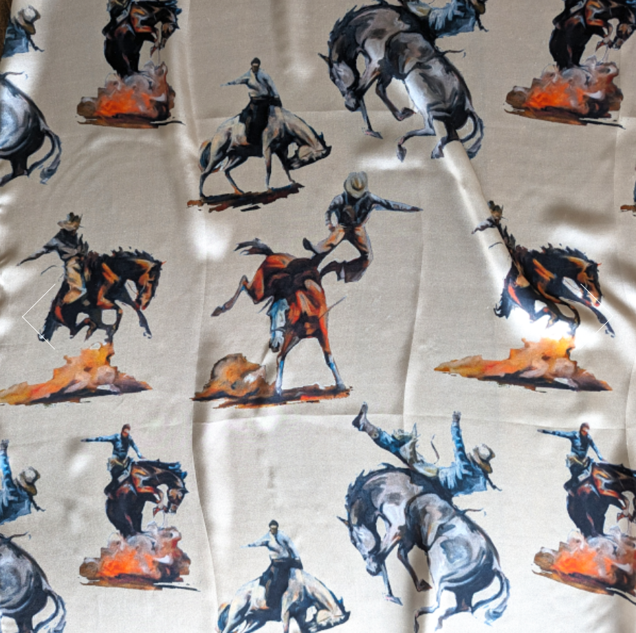 Bronc Silk Scarf 90 X 90