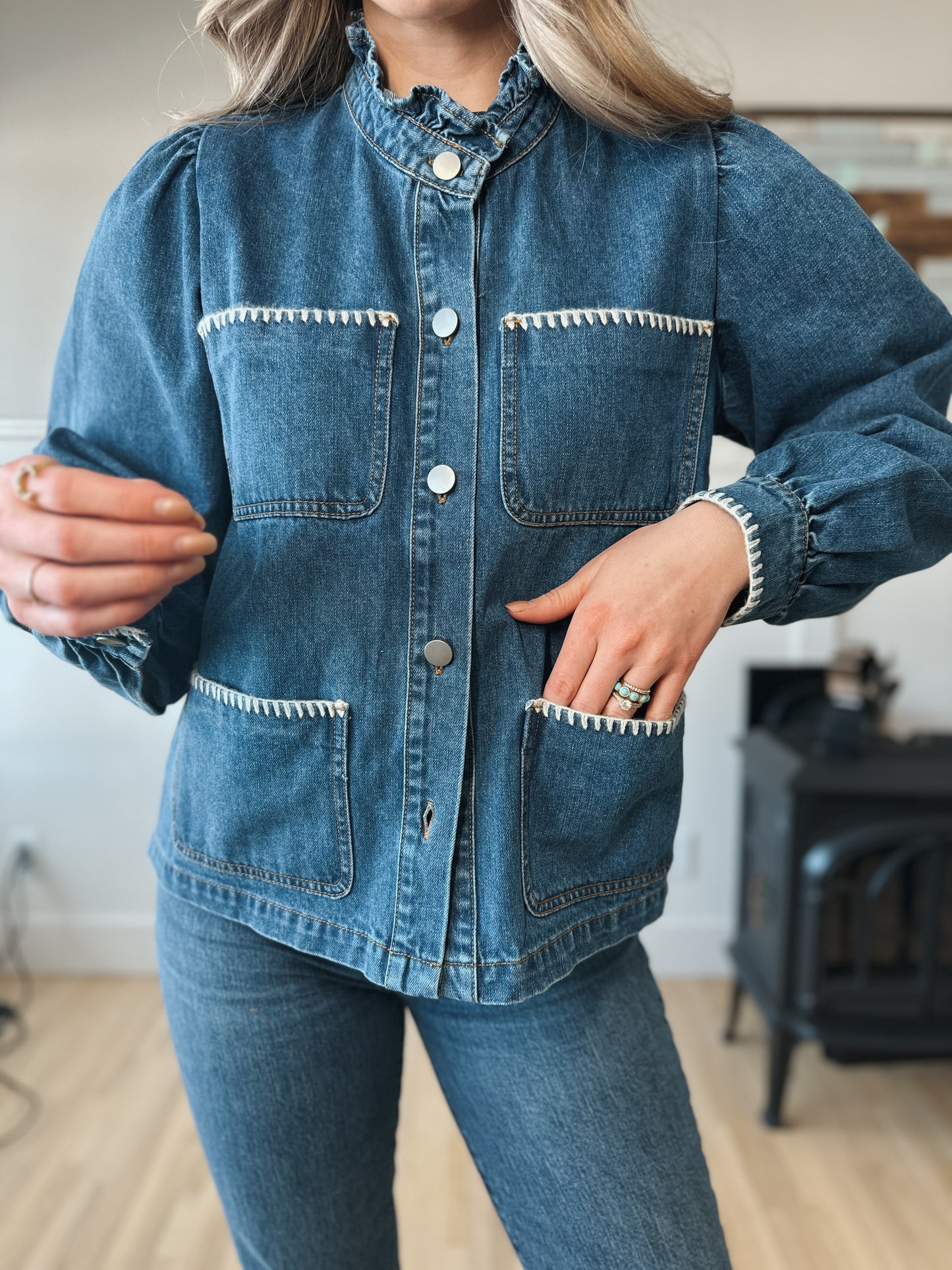 The Maeve Denim Shirt Jacket