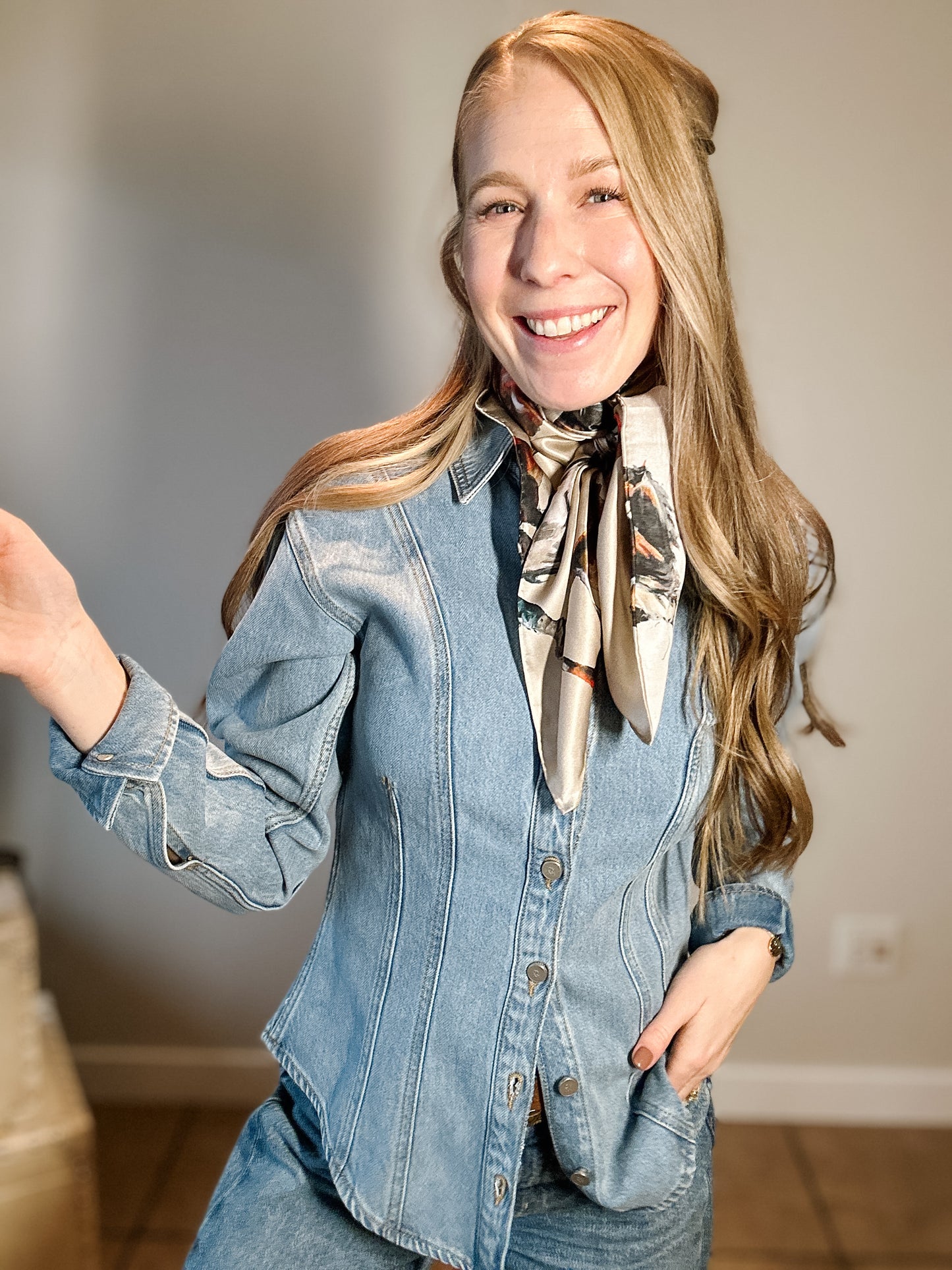 Bronc Silk Scarf 90 X 90