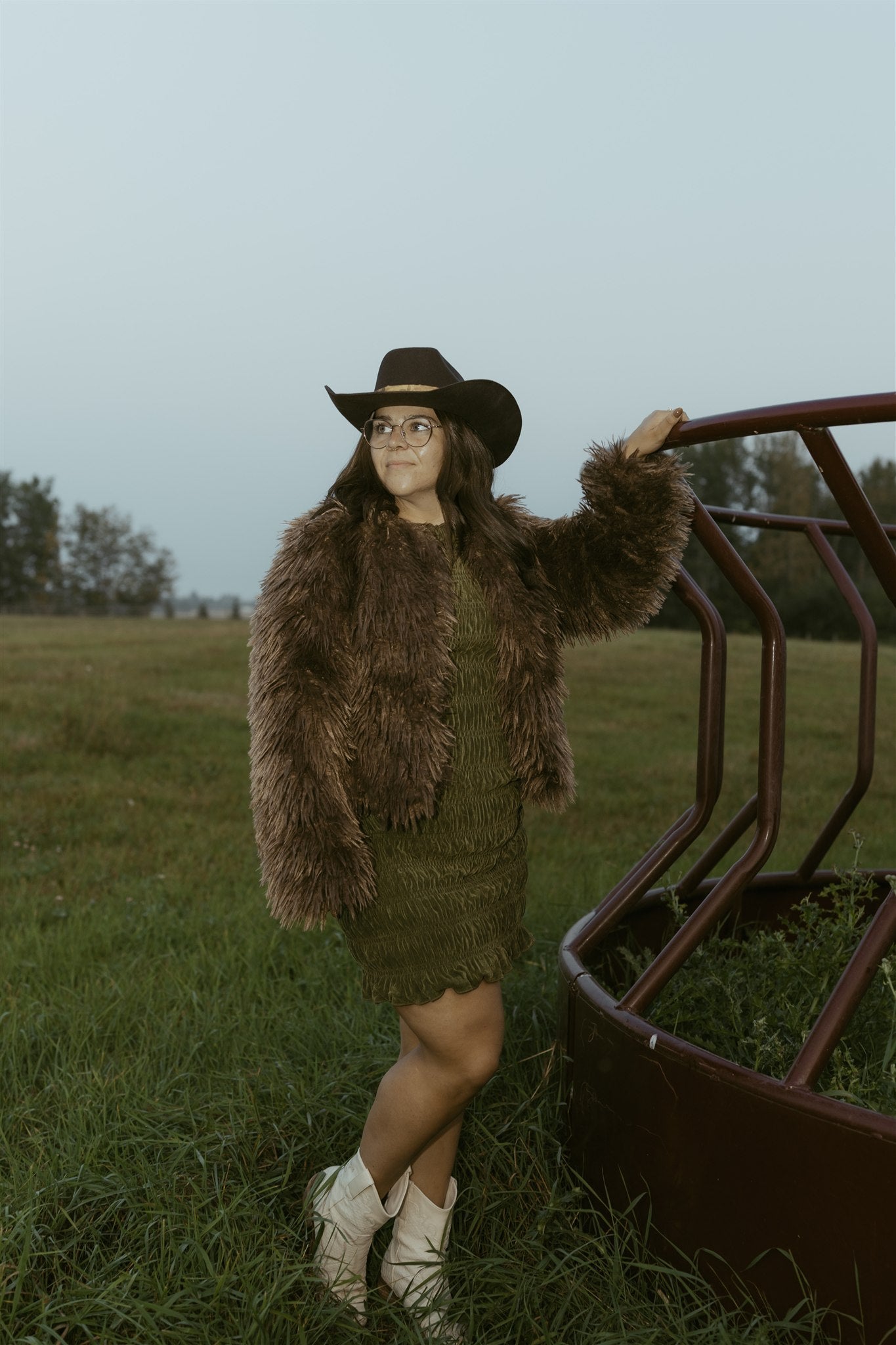 The Deep Woods Faux Fur Jacket - Medium