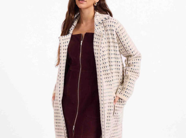 The Marceau Houndstooth Coat