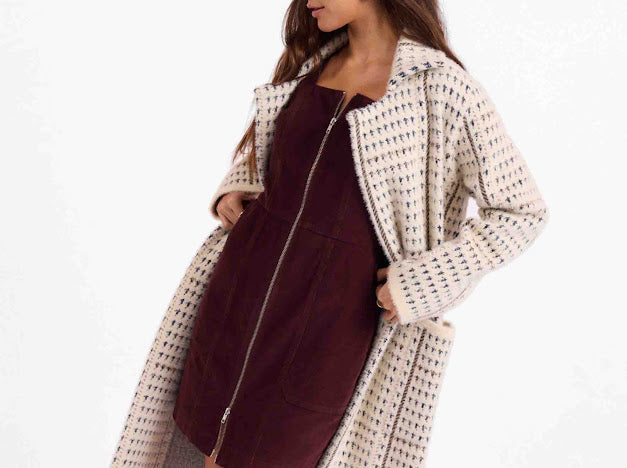 The Marceau Houndstooth Coat